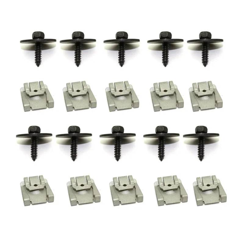 SHENGG 0049943145 0019906036 for ABCEM CLA CLS CLK Klasse 20 teile/satz Auto Unter Motor Abdeckung Boden Clips Schrauben von SHENGG