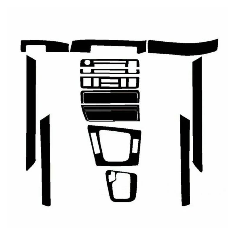 SHENGG 1 Satz Armaturenbrett-Innenverkleidung for 3er-Serie E46 1998-2005, 3D-Aufkleber aus Kohlefaser, langlebig for die linke Autoseite, Dekorationszubehör von SHENGG