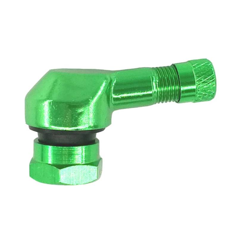 SHENGG 10 stücke 11,5mm Motorrad Reifen Ventile Motorrad Aluminium Clamp-in Tubeless Ventil Stem Legierung Reifen Stecker Felge Zubehör(Green) von SHENGG