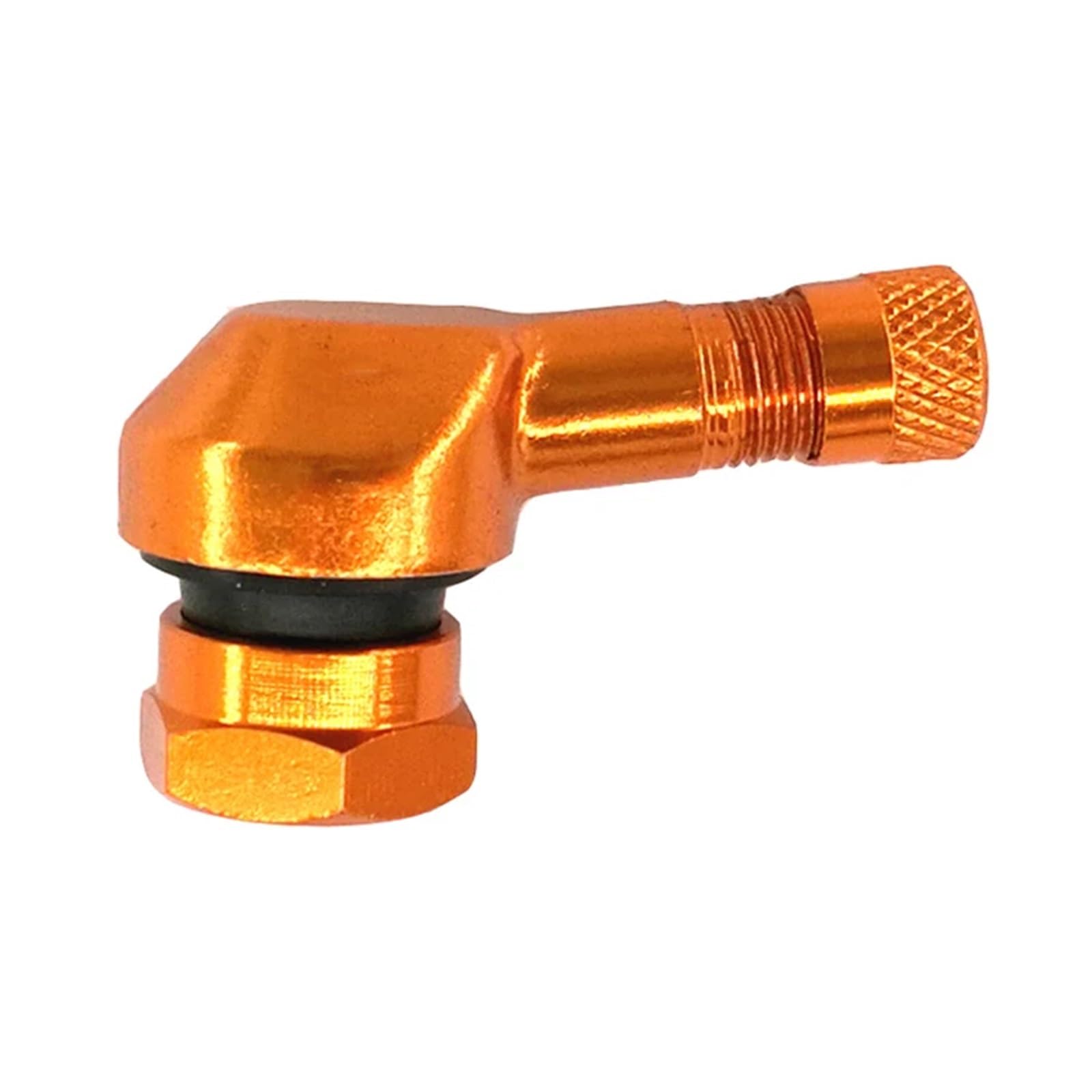 SHENGG 10 stücke 11,5mm Motorrad Reifen Ventile Motorrad Aluminium Clamp-in Tubeless Ventil Stem Legierung Reifen Stecker Felge Zubehör(Orange) von SHENGG