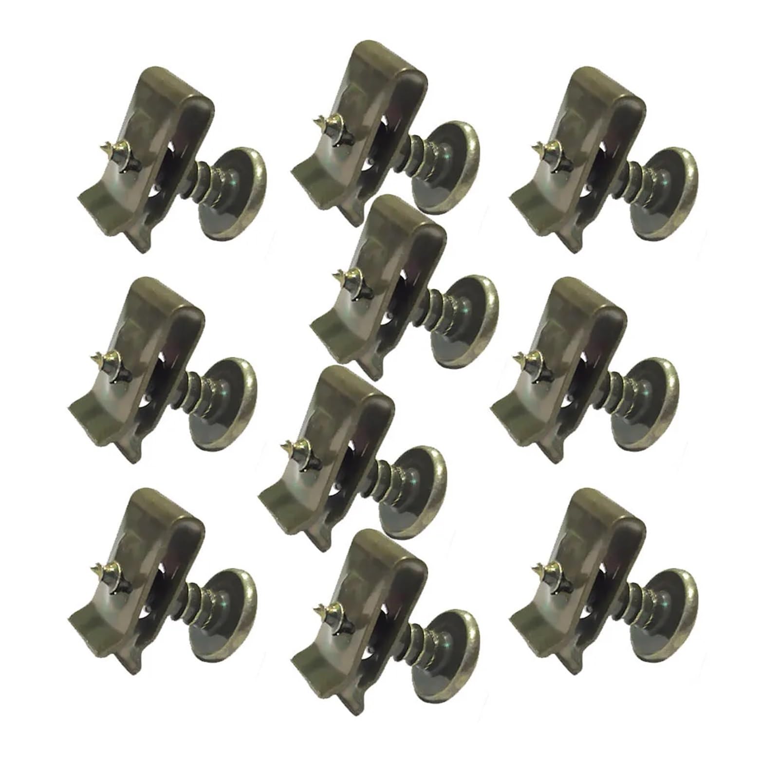 SHENGG 10 stücke Auto Motorrad Roller ATV Moped E-bike Kunststoff Abdeckung Metall Retainer U-Typ Clips Selbst-schneidende schrauben M4 M5(M4X16mm) von SHENGG