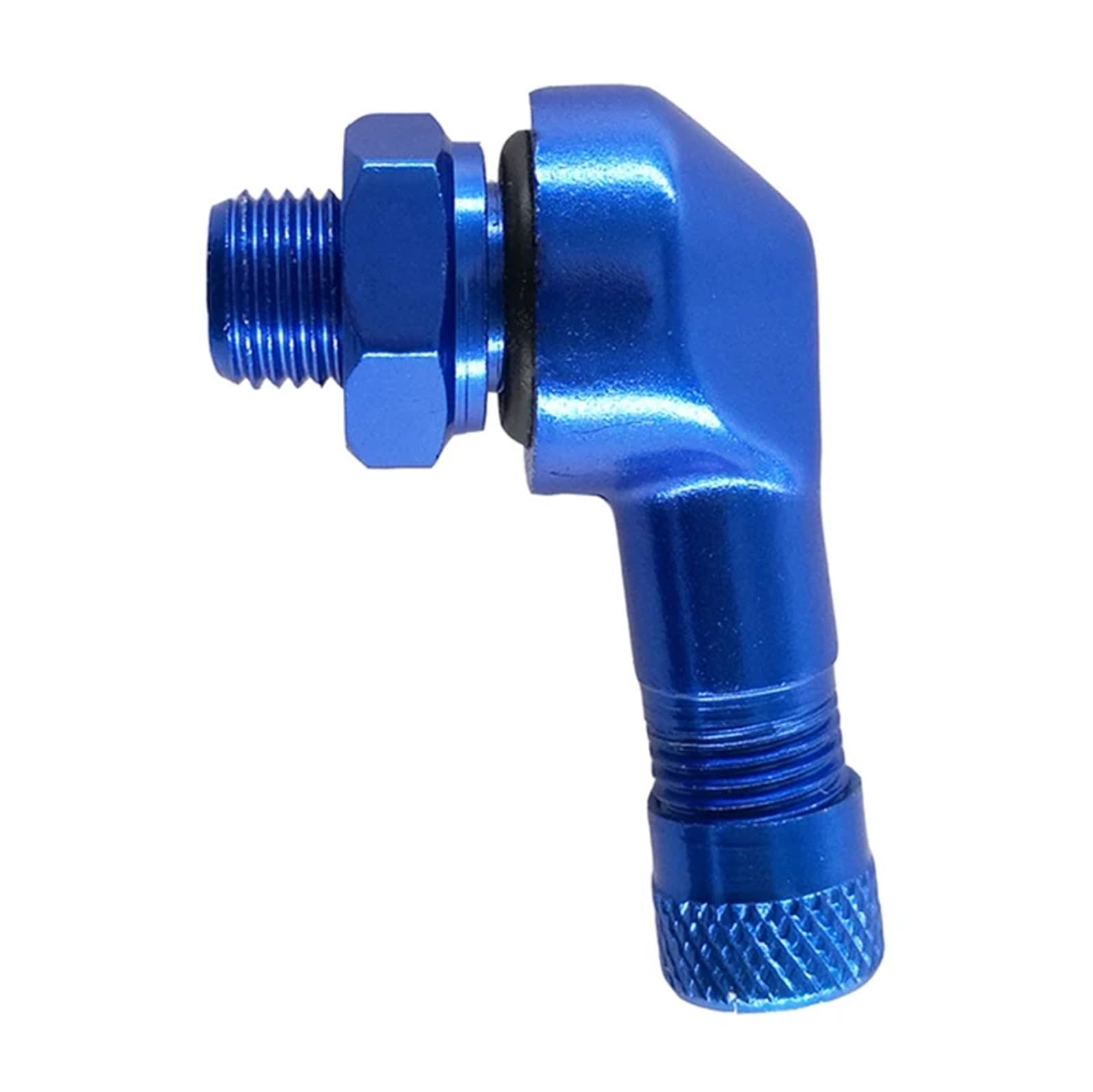 SHENGG 10 stücke Motorrad Reifen Ventil Vorbauten 8,3mm Aluminium Clamp-in Tubeless Ventile for Motorrad Legierung Reifen Ventil Vorbauten zubehör(Blue) von SHENGG