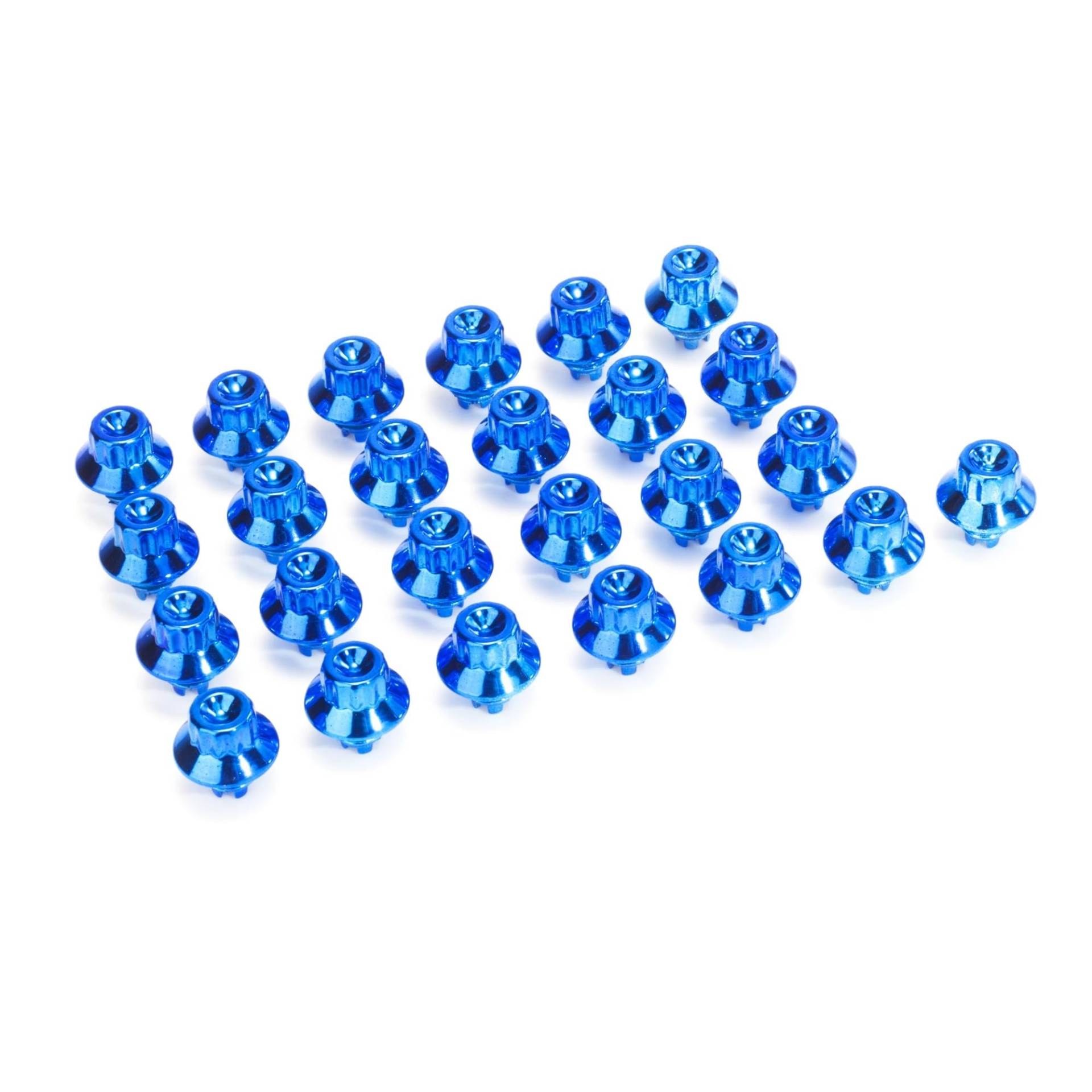 SHENGG 100 stücke 13mm Auto Kappe Lip Schraube Bolzen Reifen for Felge Rad Muttern Ersatz Dekoration Außen Zubehör Mehrere farben(Blue) von SHENGG