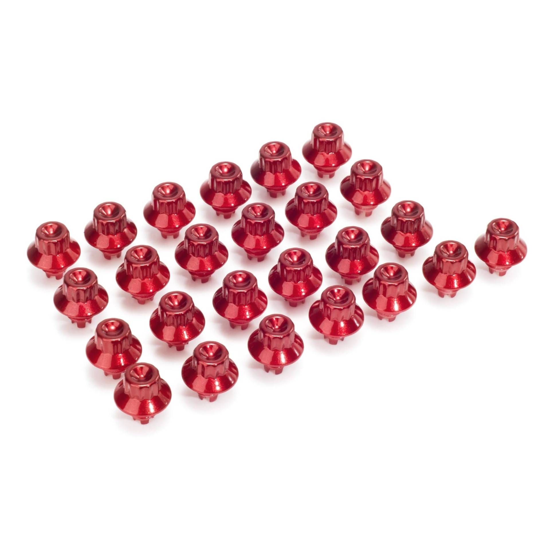 SHENGG 100 stücke 13mm Auto Kappe Lip Schraube Bolzen Reifen for Felge Rad Muttern Ersatz Dekoration Außen Zubehör Mehrere farben(Candy Red) von SHENGG