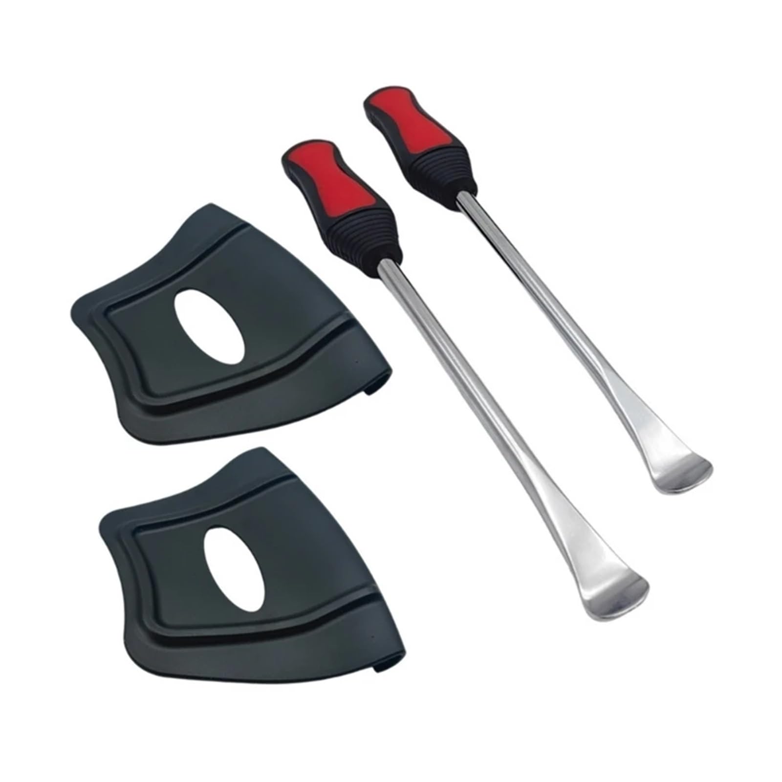 SHENGG 1set Motorrad Fahrräder Reifen Ändern Hebel Werkzeug Set Legierung Automotive Löffel Reifen Kit Einfache Griffe for Reifen Reparatur Wartung(Black) von SHENGG