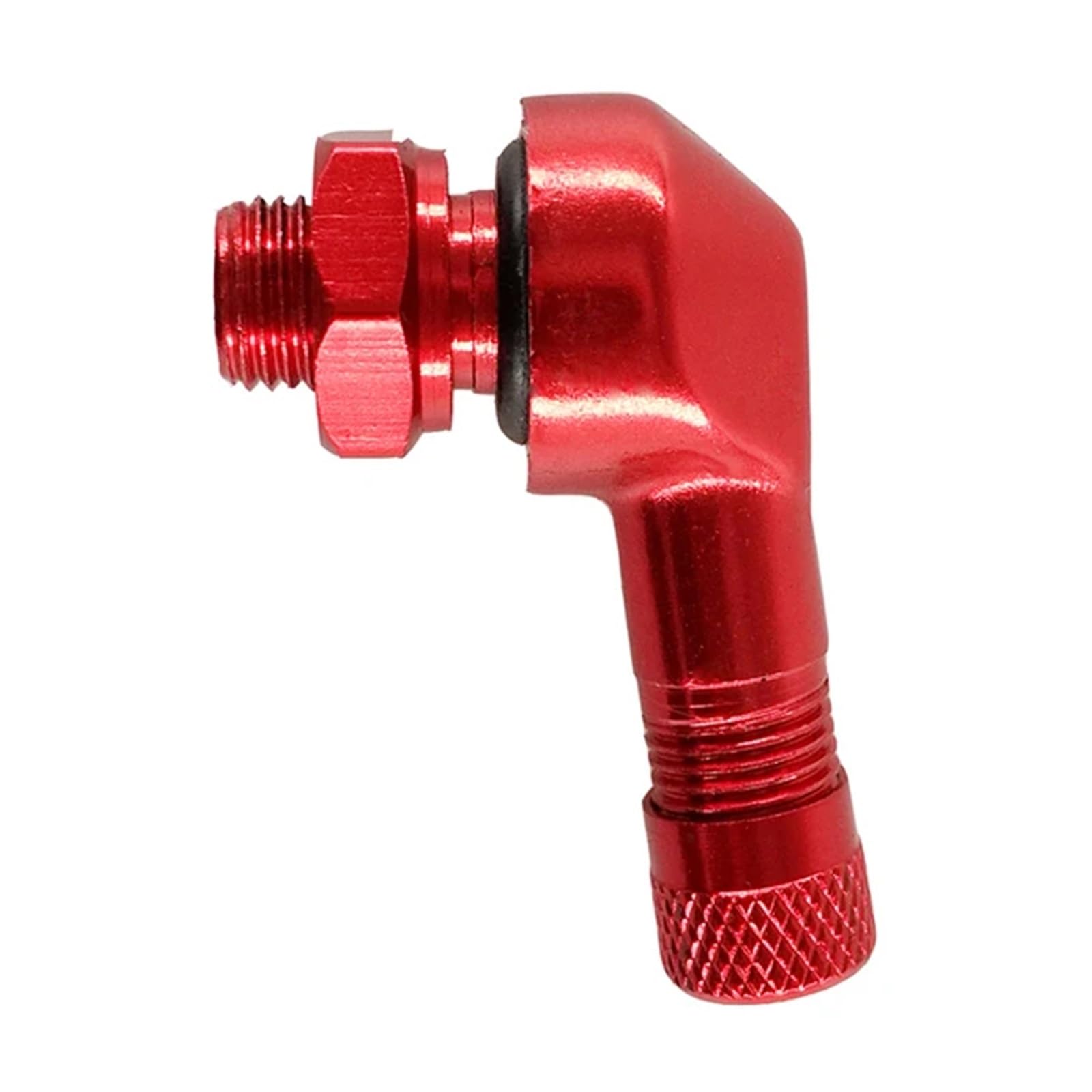 SHENGG 2 stücke Motorrad Reifen Ventil Vorbauten Kleine Felge Loch 8,3mm Aluminium Tubeless Ventile for Motorrad Legierung Reifen Ventil Vorbauten zubehör(Red) von SHENGG