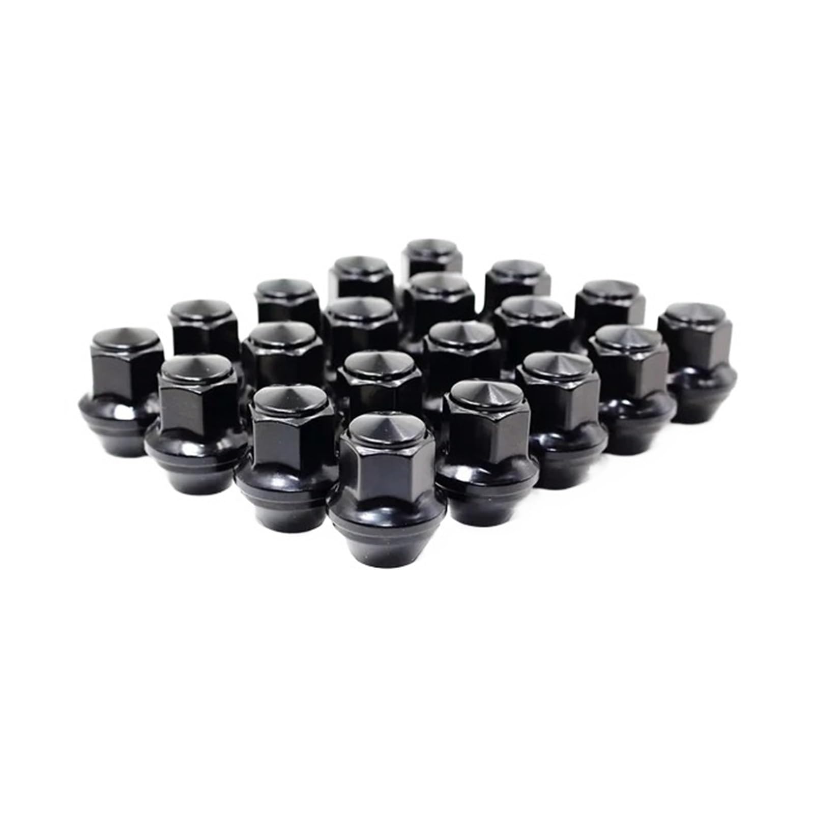 SHENGG 20 STÜCKE M14 * 1,5 Radmuttern 13/16 "21mm Hex 37mm Länge Radmutter(20pcs black) von SHENGG