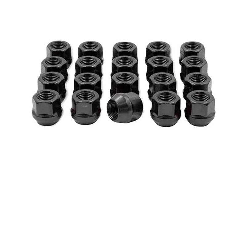 SHENGG 20 Stück 12 x 1,5 Radmuttern, offenes Ende, 21 mm Höhe, 19 mm Sechskant von SHENGG