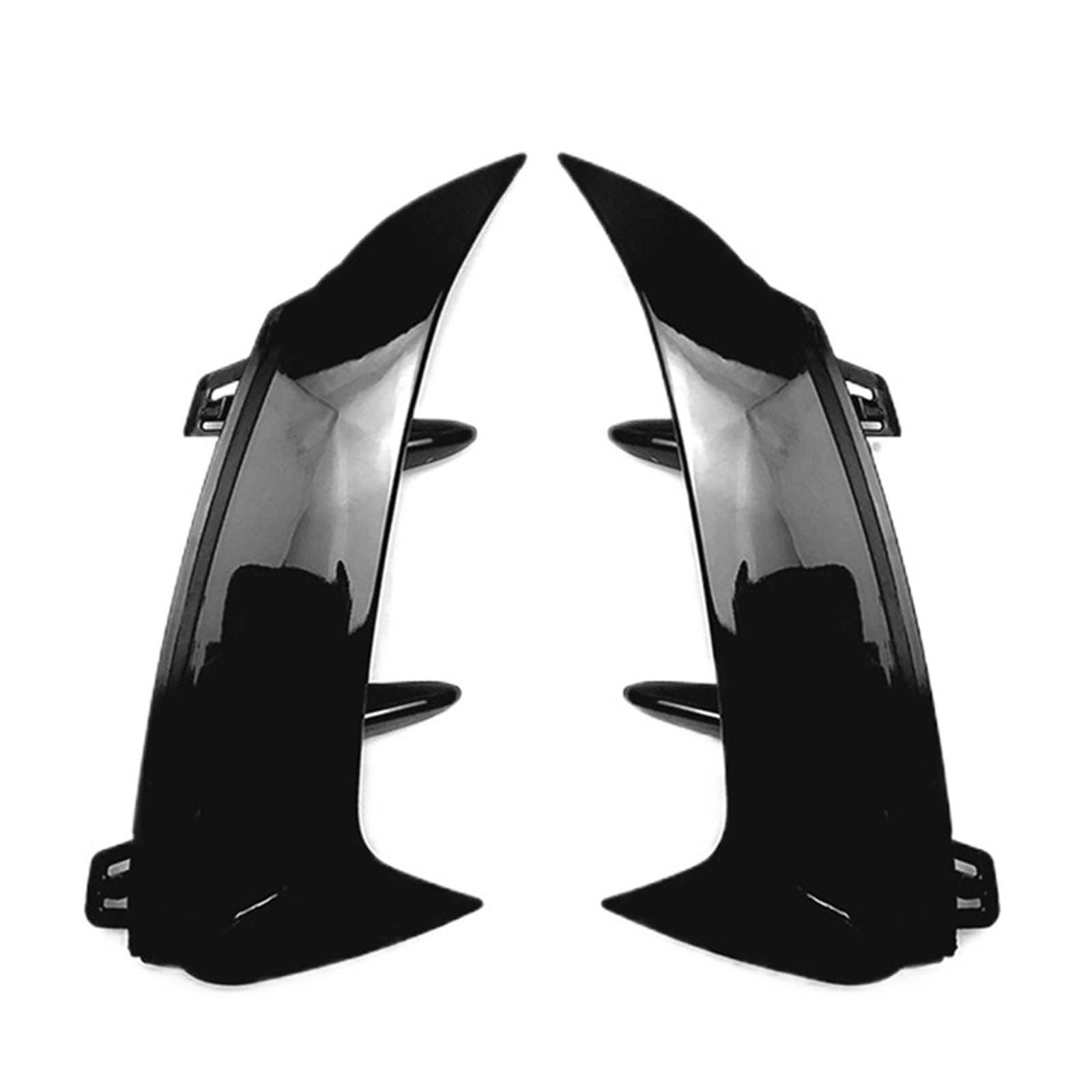 SHENGG 2X Auto Heckstoßstange Splitter Spoiler Canard Air Vent ABS for W177 A-Klasse A200 A220 A35 2018-2021 2022(Glossy Black) von SHENGG