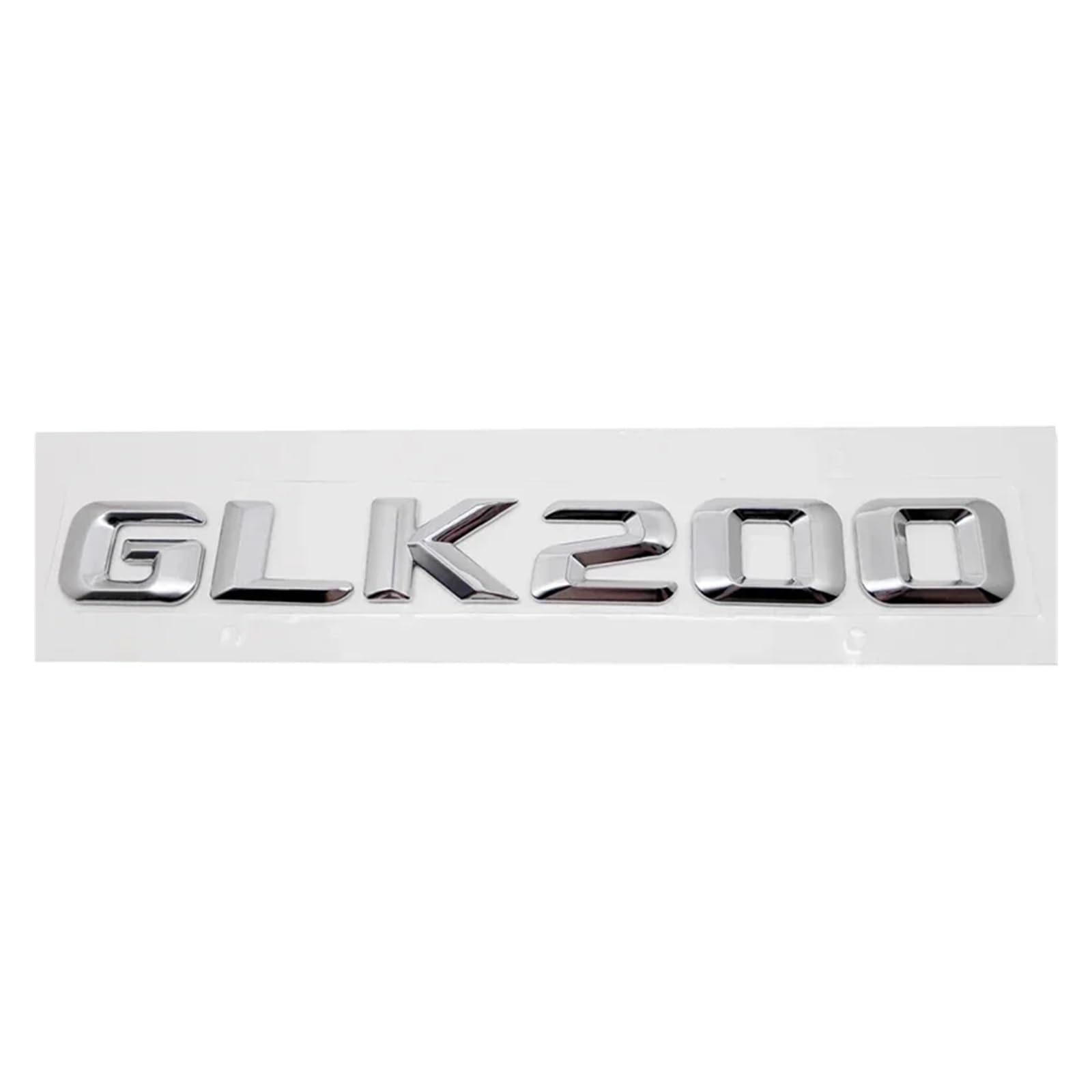 SHENGG 3D Auto Schwanz Box Brief Aufkleber Emblem for GLK200 GLK260 GLK280 GLK300 GLK350 GLK500 Auto Hinten Stamm Nummer Abzeichen(GLK200-Silver) von SHENGG