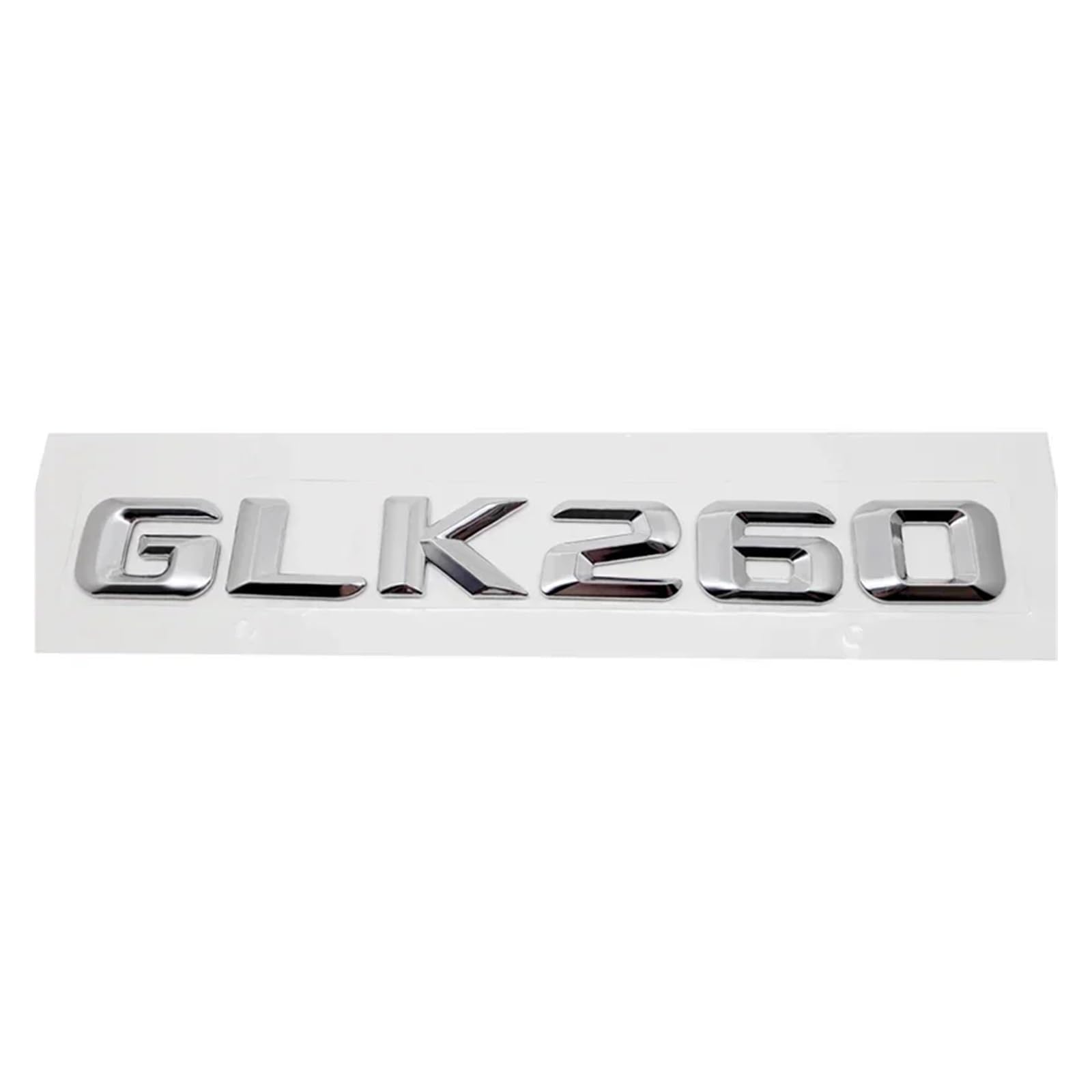 SHENGG 3D Auto Schwanz Box Brief Aufkleber Emblem for GLK200 GLK260 GLK280 GLK300 GLK350 GLK500 Auto Hinten Stamm Nummer Abzeichen(GLK260-Silver) von SHENGG