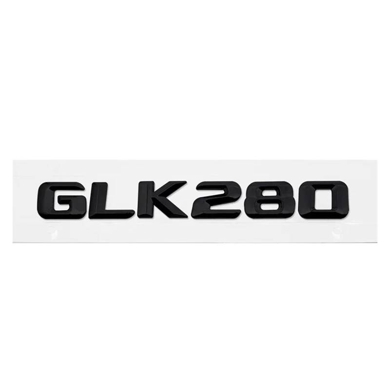 SHENGG 3D Auto Schwanz Box Brief Aufkleber Emblem for GLK200 GLK260 GLK280 GLK300 GLK350 GLK500 Auto Hinten Stamm Nummer Abzeichen(GLK280-Black) von SHENGG