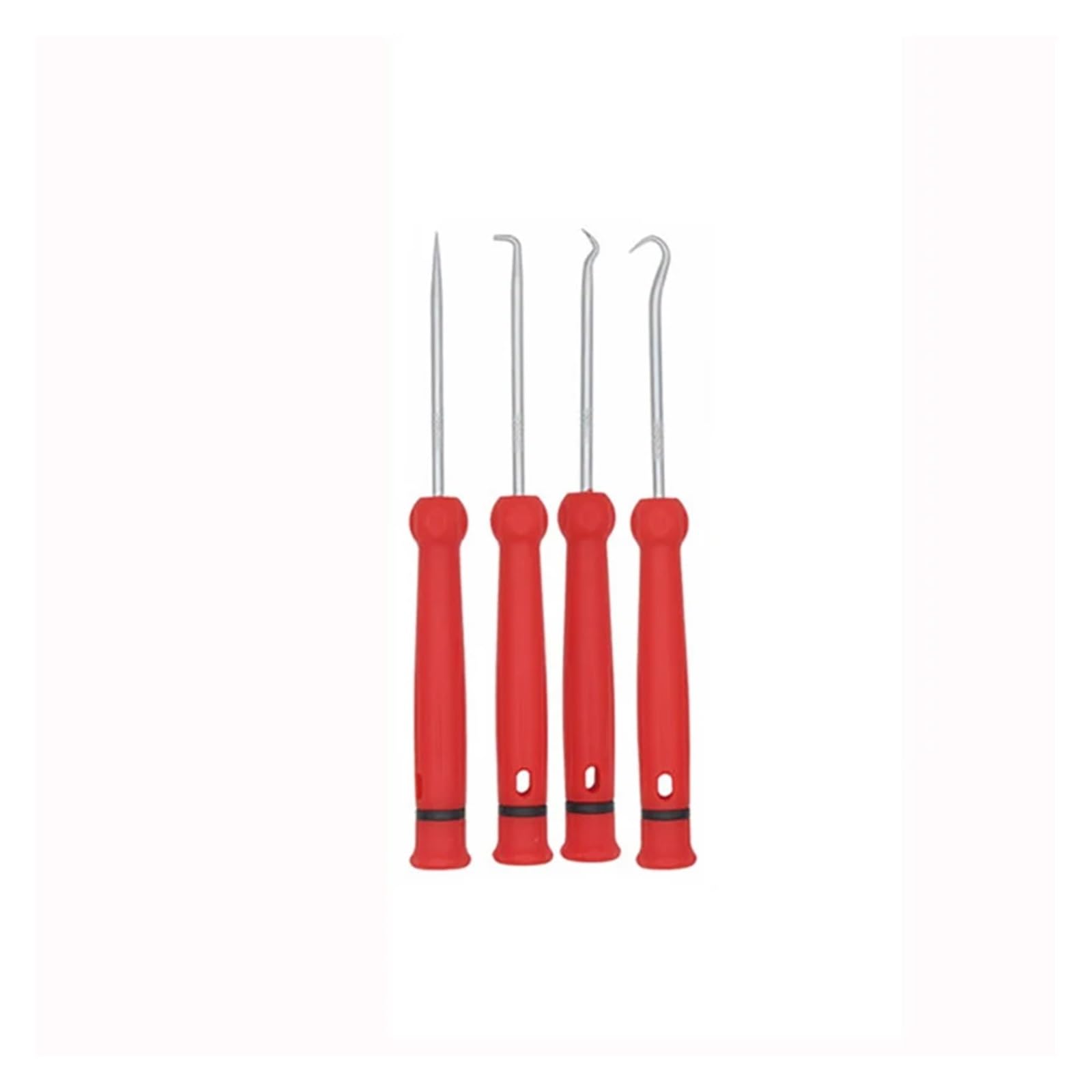 SHENGG 4/6/10Pcs 115mm Auto Auto Fahrzeug Öl Dichtung Schraubendreher Set O-Ring Dichtung Dichtung puller Remover Pick Haken Werkzeuge(4pcs red) von SHENGG