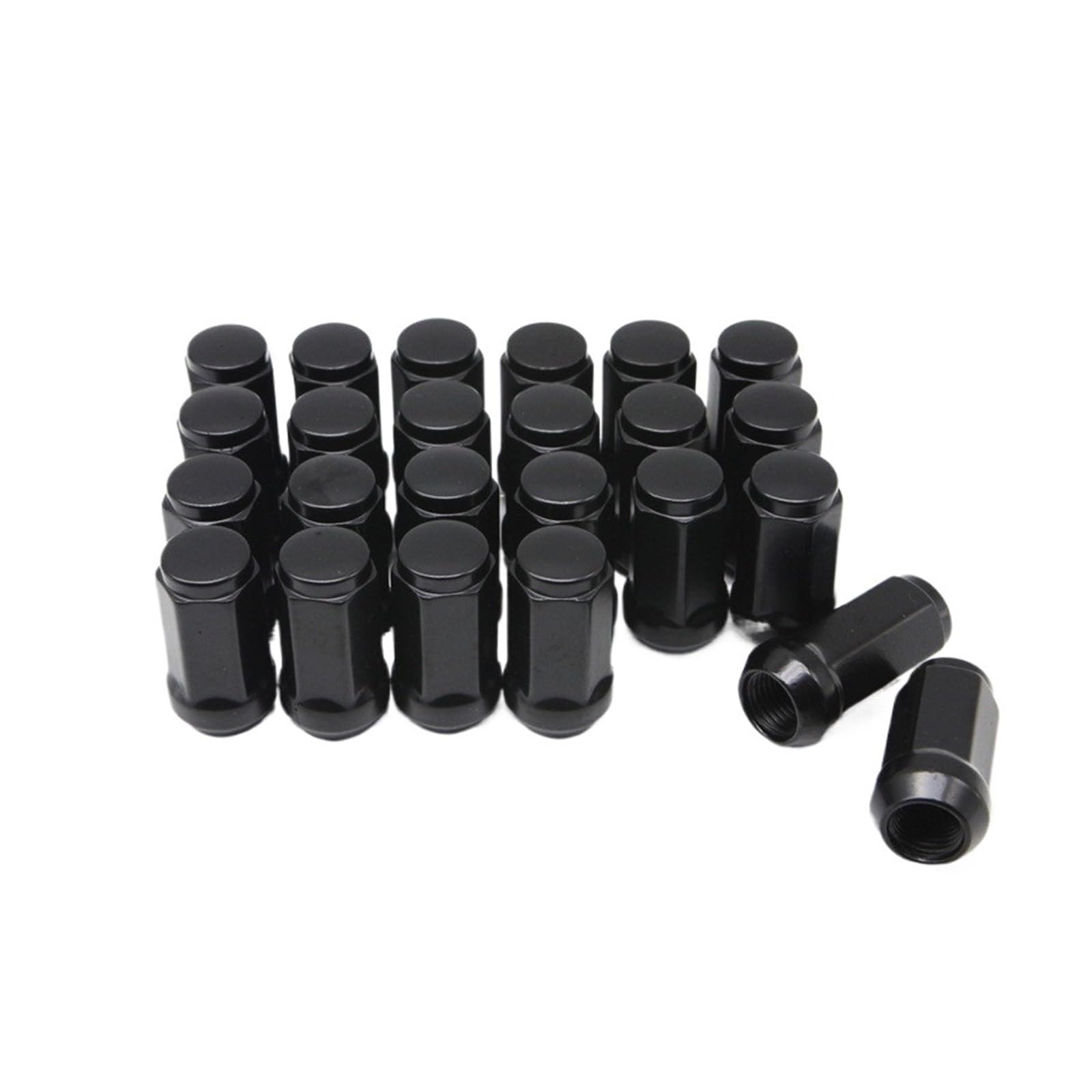 SHENGG 45 mm M14 x 1,5 Muttern mit Kegelsitz, 19 mm schwarze Sechskant-Radmuttern(10pcs 45mm) von SHENGG