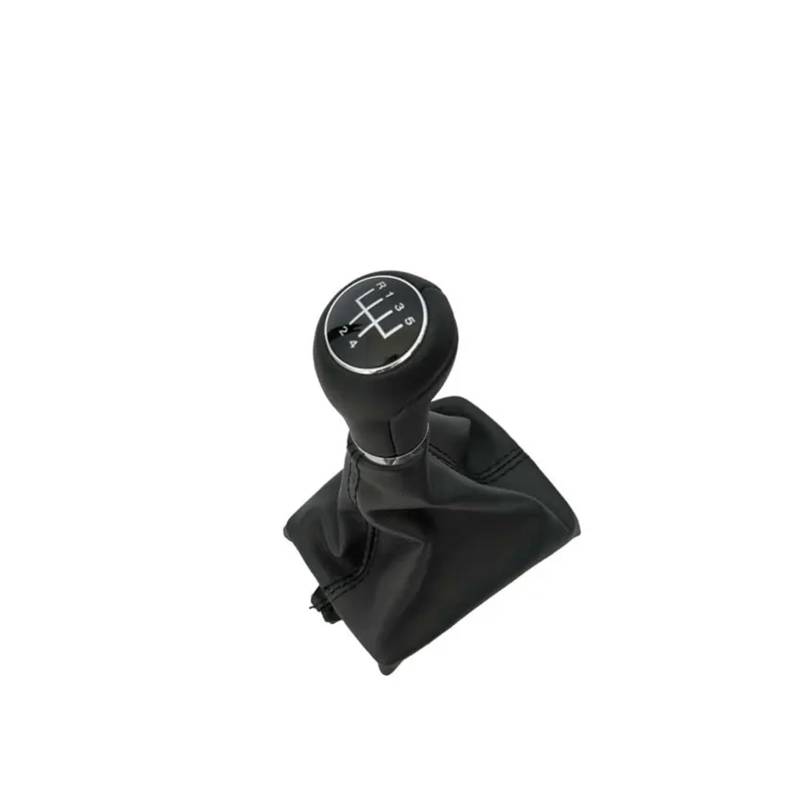 SHENGG 5/6-Gang-Auto-Schaltknauf mit Lederknopf for A6 C6 (2004–2012), A4 S4 B8 A5 8T 8F Q5 8R 2007–2015(5 Speed) von SHENGG