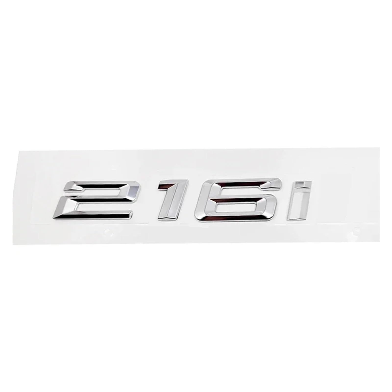 SHENGG ABS Auto Hinten Stamm Buchstaben Logo Abzeichen Emblem Aufkleber for 2 Serie 216i 218i 220i 225i 228i 230i 235i 240i F22 F23 F46 F45(Silver 216i) von SHENGG