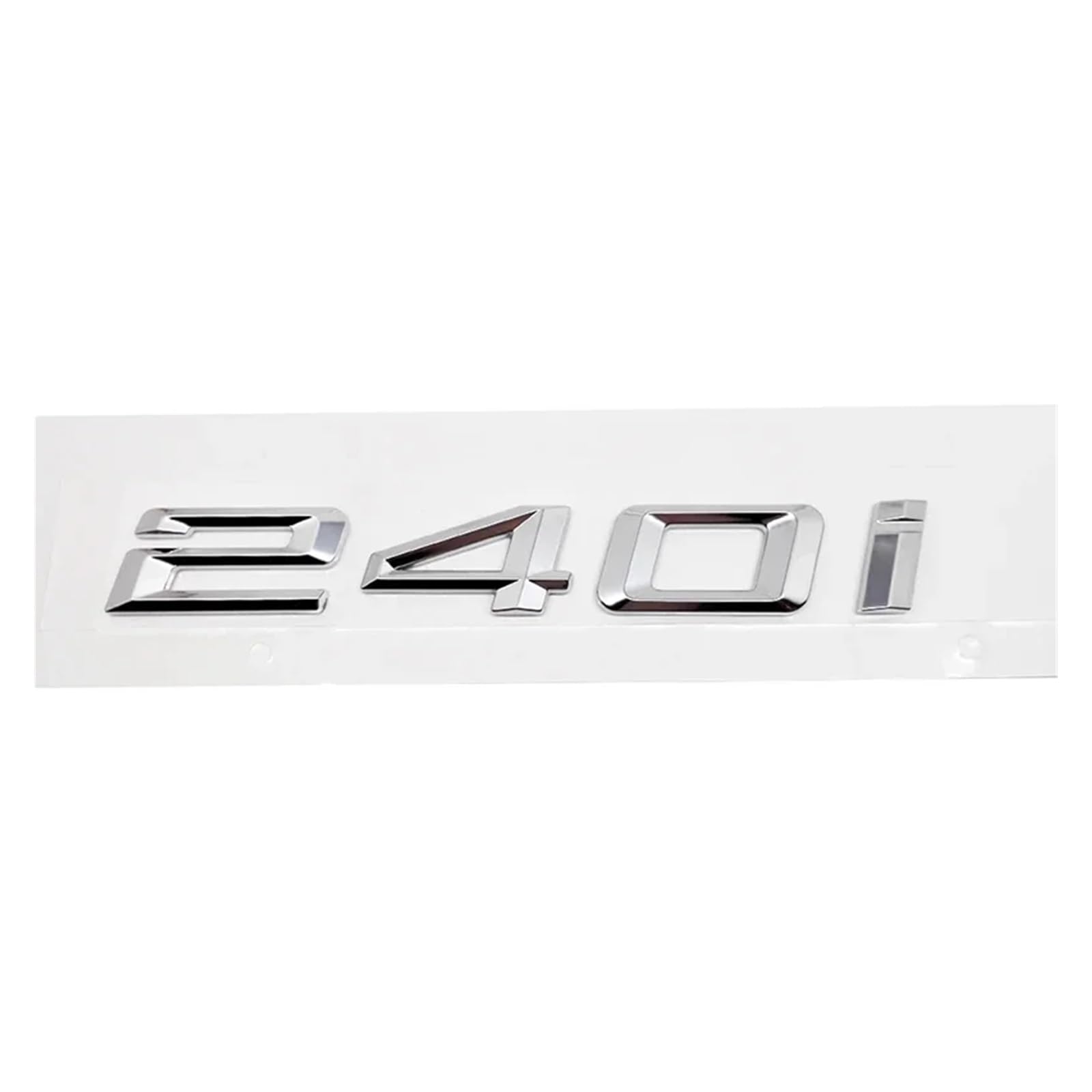 SHENGG ABS Auto Hinten Stamm Buchstaben Logo Abzeichen Emblem Aufkleber for 2 Serie 216i 218i 220i 225i 228i 230i 235i 240i F22 F23 F46 F45(Silver 240i) von SHENGG