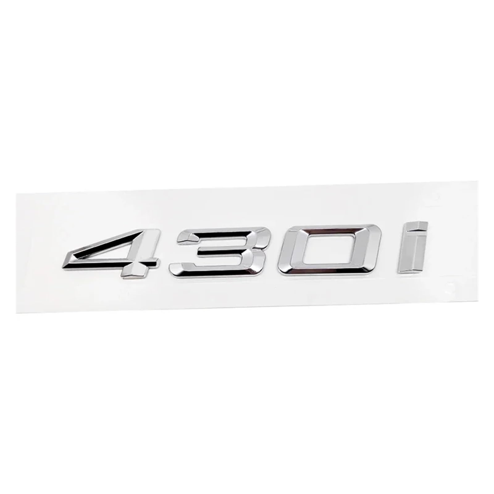 SHENGG ABS Auto Hinten Stamm Buchstaben Logo Abzeichen Emblem Aufkleber for 4 Serie 420i 425i 428i 430i 435i 440i 450i f30 F32 F33 F36 G26 G22(Silver 430i) von SHENGG