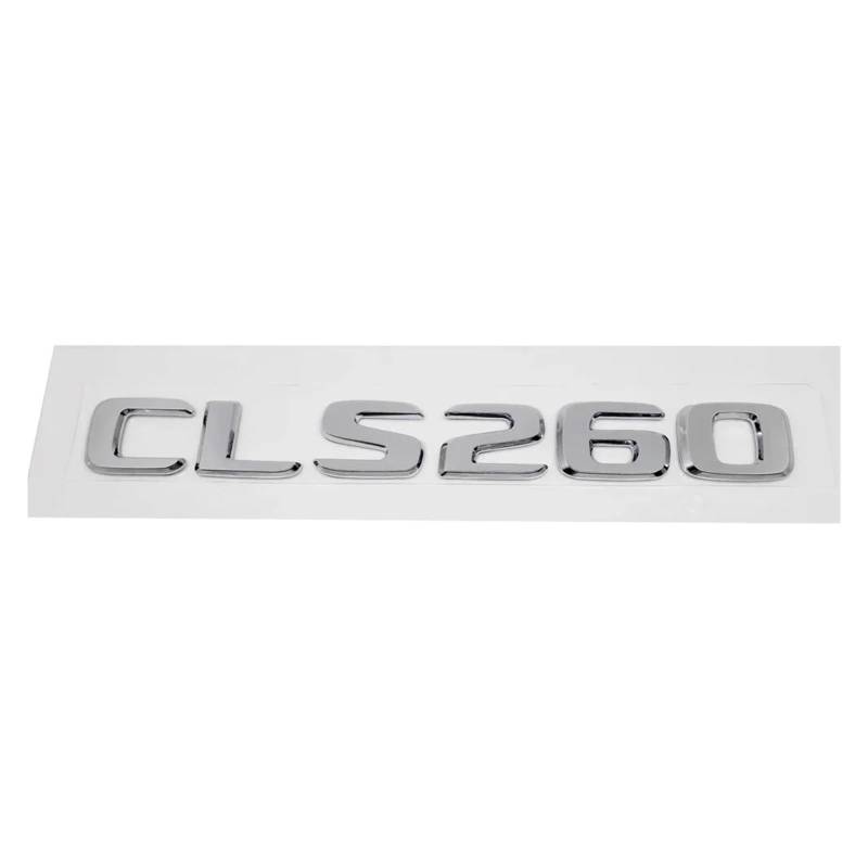 SHENGG ABS-Kunststoff CLS63 CLS260 CLS350 CLS500 Kofferraum-hinteres Logo-Abzeichen-Emblem-Aufkleber for C-Klasse C219 C218 C257(CLS260) von SHENGG