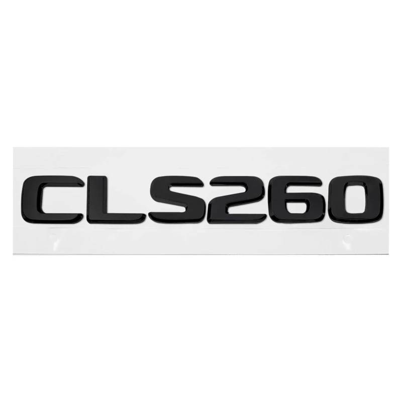 SHENGG ABS Kunststoff CLS63 CLS260 Stamm Hinten Logo Abzeichen Emblem Aufkleber for C Klasse C218 C219 C257 Auto Zubehör(CLS260) von SHENGG