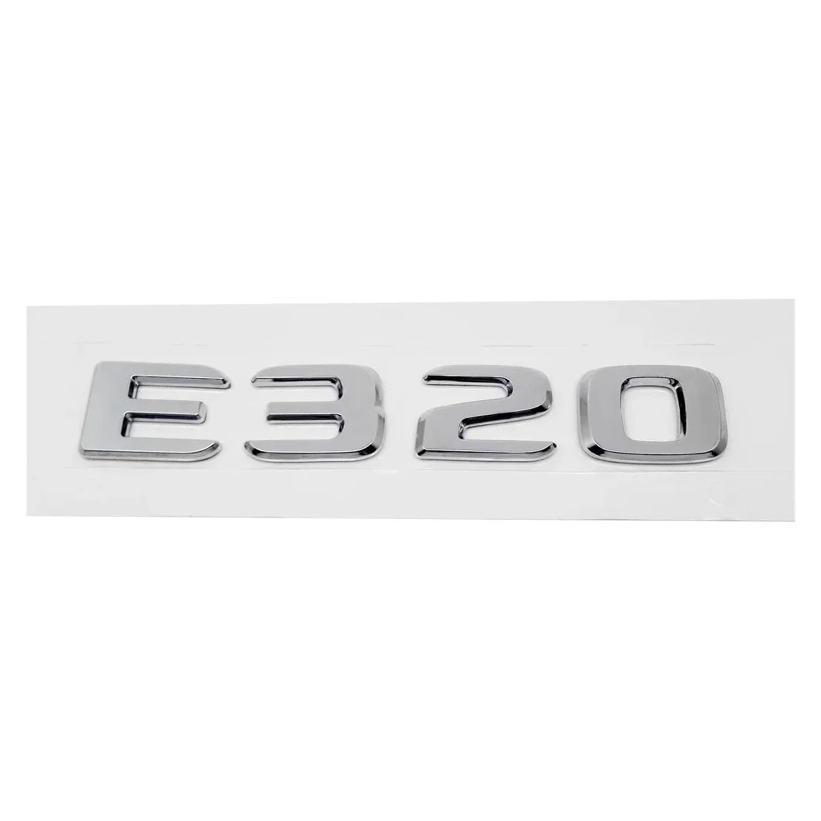 SHENGG ABS Kunststoff E300 E320 E320L Kofferraum Hinten Logo Abzeichen Emblem Aufkleber for E Klasse W207 W210 W211 W212 W213(E320) von SHENGG