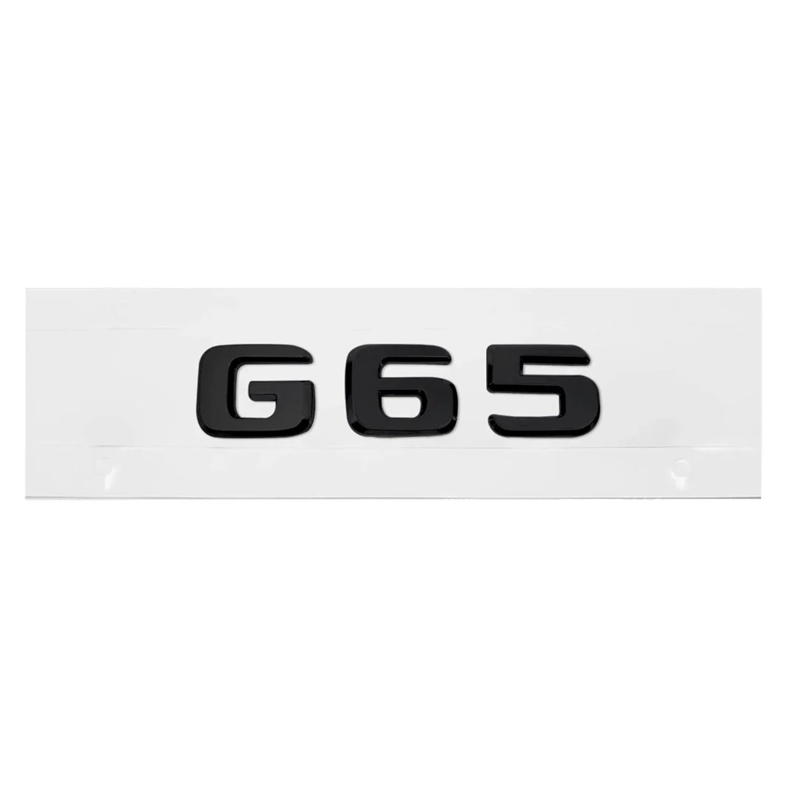 SHENGG ABS Kunststoff G63 G65 G230 Stamm Hinten Logo Abzeichen Emblem Aufkleber for G Klasse W460 W461 W463 W64 Auto Zubehör(G65) von SHENGG