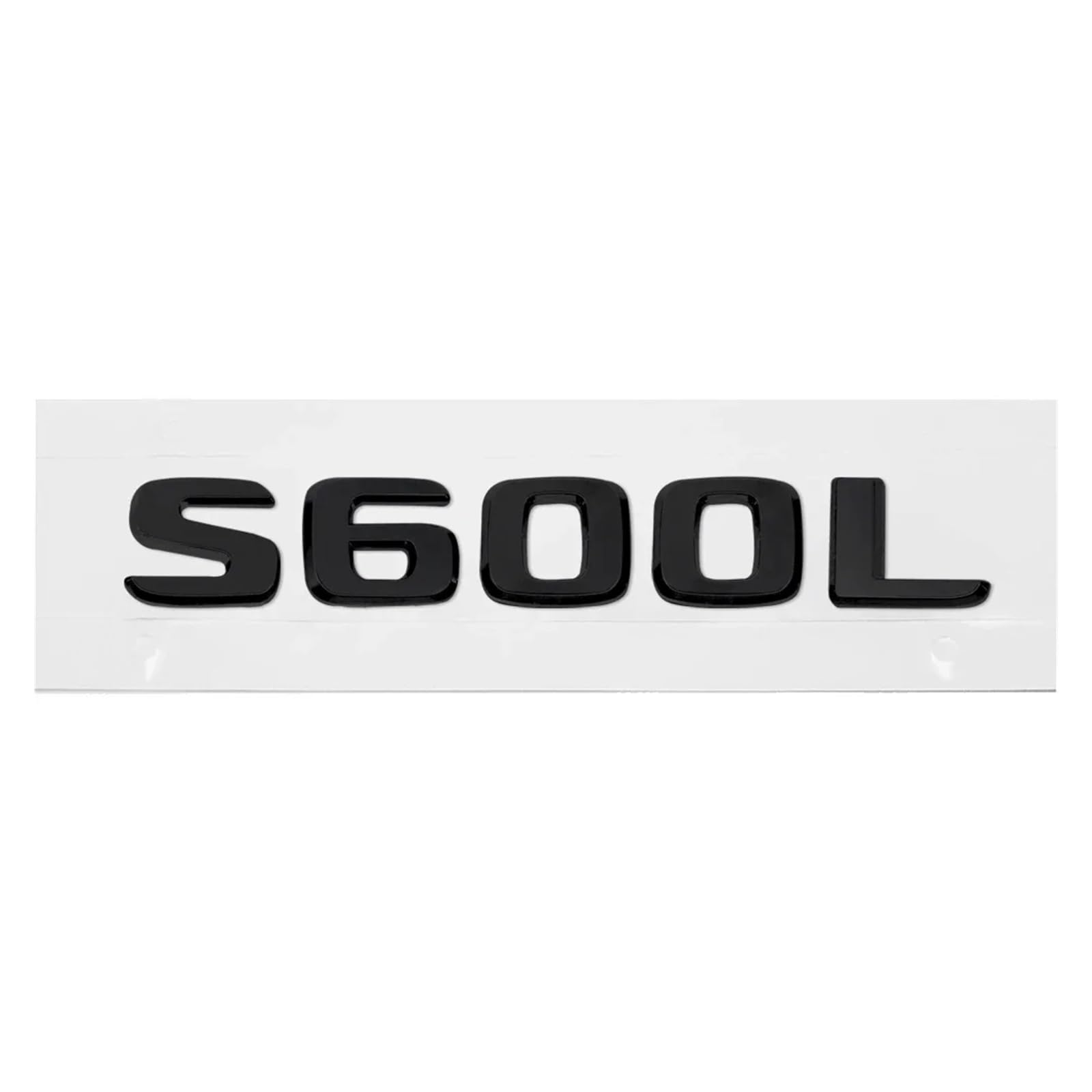 SHENGG ABS Kunststoff S500L S600 S600L Kofferraum Hinten Logo Abzeichen Emblem Aufkleber for S Klasse W126 W140 W220 W221 W222(S600L) von SHENGG