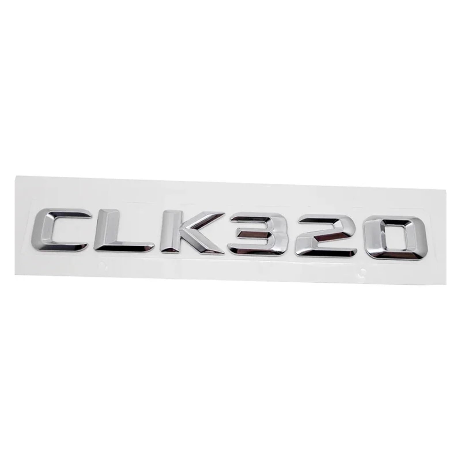 SHENGG Auto Hinten Stamm Buchstaben Emblem Schwanz Box Abzeichen Aufkleber for CLK55 CLK63 CLK200 CLK230 CLK240 CLK280 CLK320 CLK Klasse(CLK320-Silver) von SHENGG