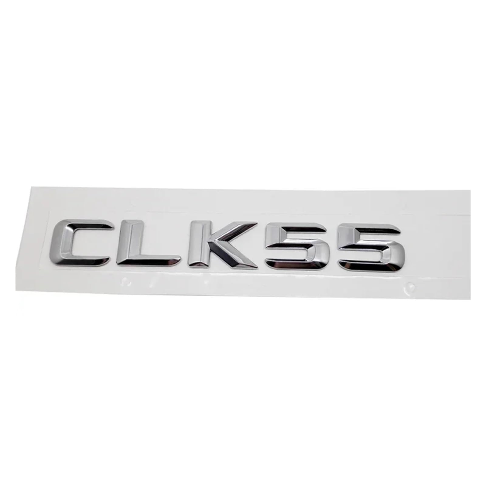 SHENGG Auto Hinten Stamm Buchstaben Emblem Schwanz Box Abzeichen Aufkleber for CLK55 CLK63 CLK200 CLK230 CLK240 CLK280 CLK320 CLK Klasse(CLK55-Silver) von SHENGG