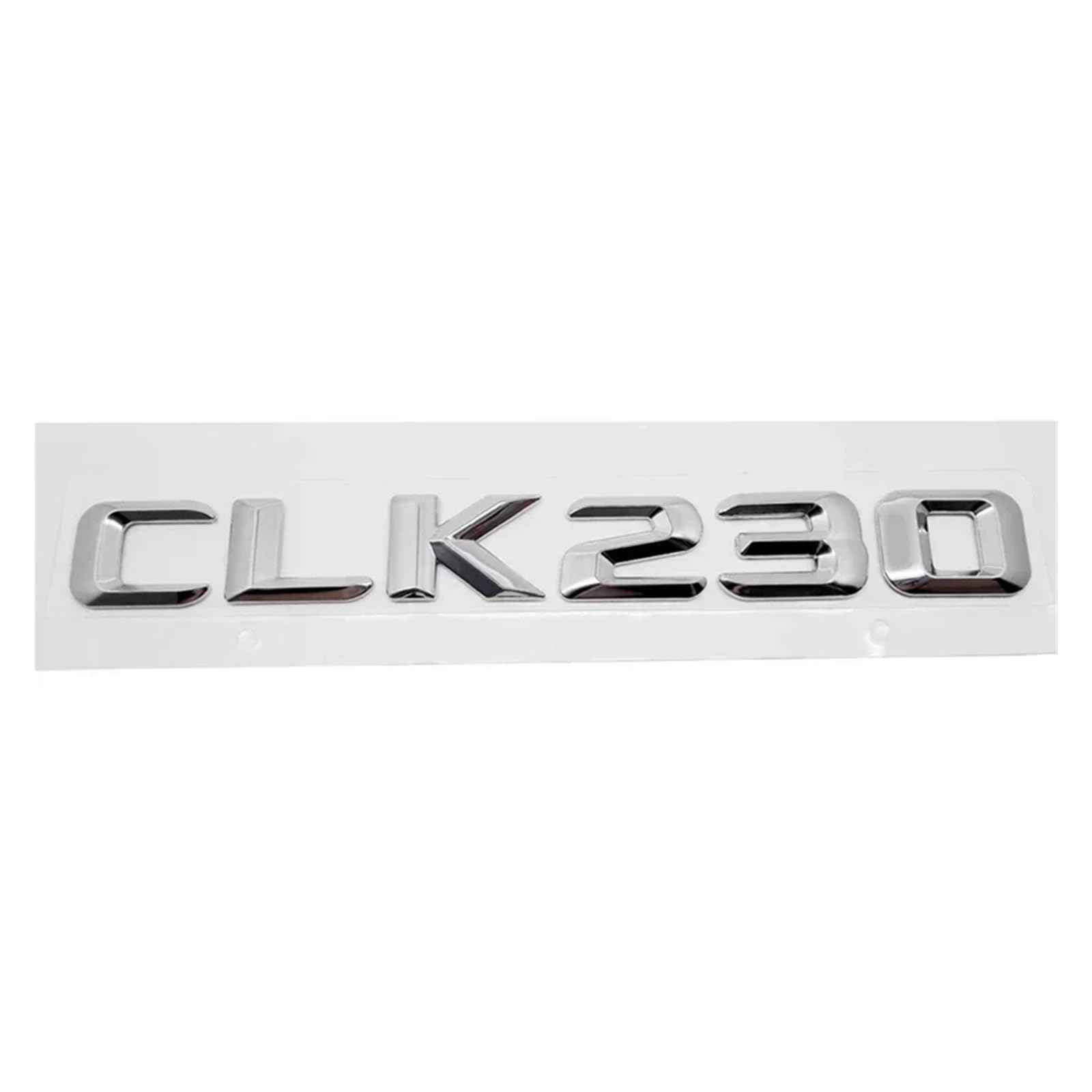 SHENGG Auto Hinten Stamm Buchstaben Emblem Schwanz Box Abzeichen Aufkleber for CLK55 CLK63 Clk200 Clk230 Clk240 Clk280 Clk320 CLK Klasse(CLK230-Silver) von SHENGG