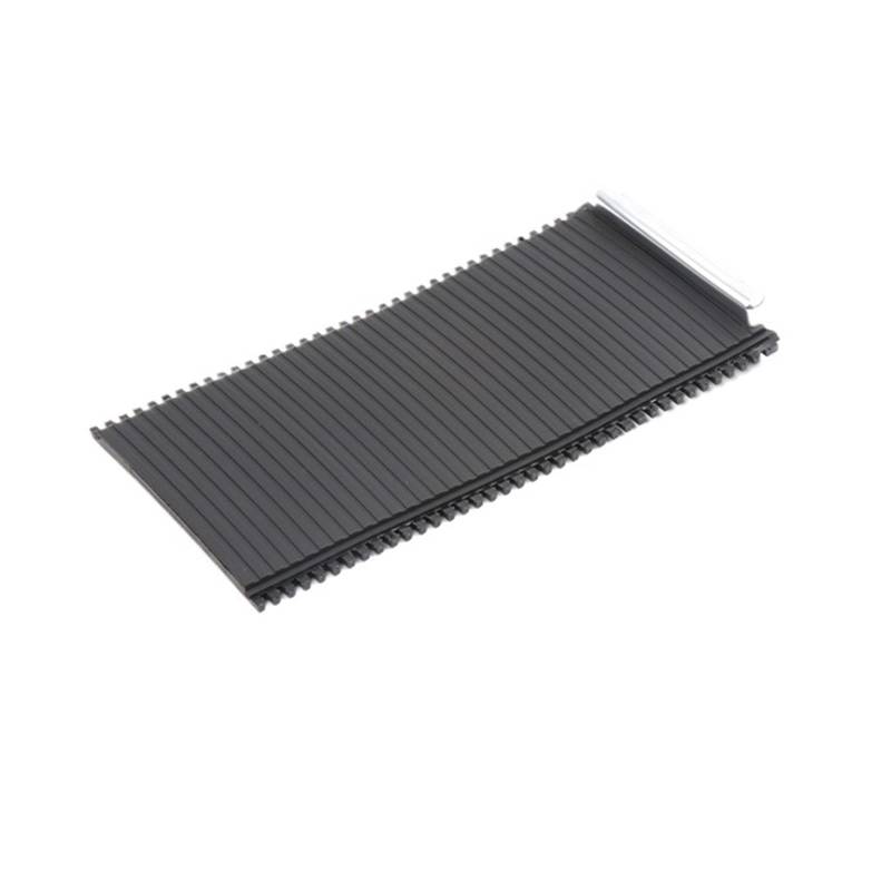 SHENGG Auto Mittelkonsole Getränkehalter Abdeckung Schieberollos Aufbewahrungsbox Zierring Streifen Beschichtung Teile for XC60 V60 S60 S60L(Black) von SHENGG