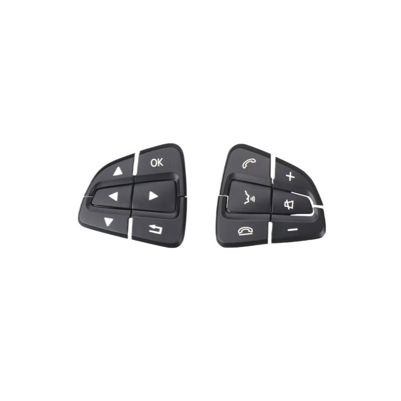 SHENGG Auto Multifunktions-Lenkrad-Druckschaltertasten for AB GLA GLS GLE W176 W246 W156 W166 0999050600 0999050700(Black 1 pair) von SHENGG