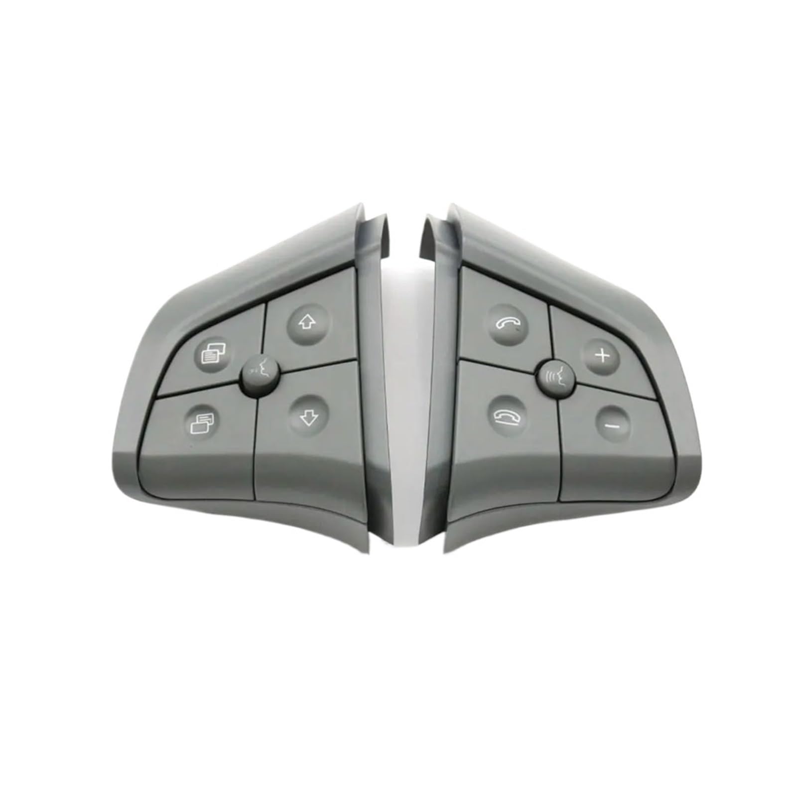 SHENGG Auto-Multifunktions-Lenkrad-Schalter-Tasten-Set, Steuerschlüssel for W164 W245 W251 ML GL 300 350 400 450 2006–2009(B Gray Assembly) von SHENGG