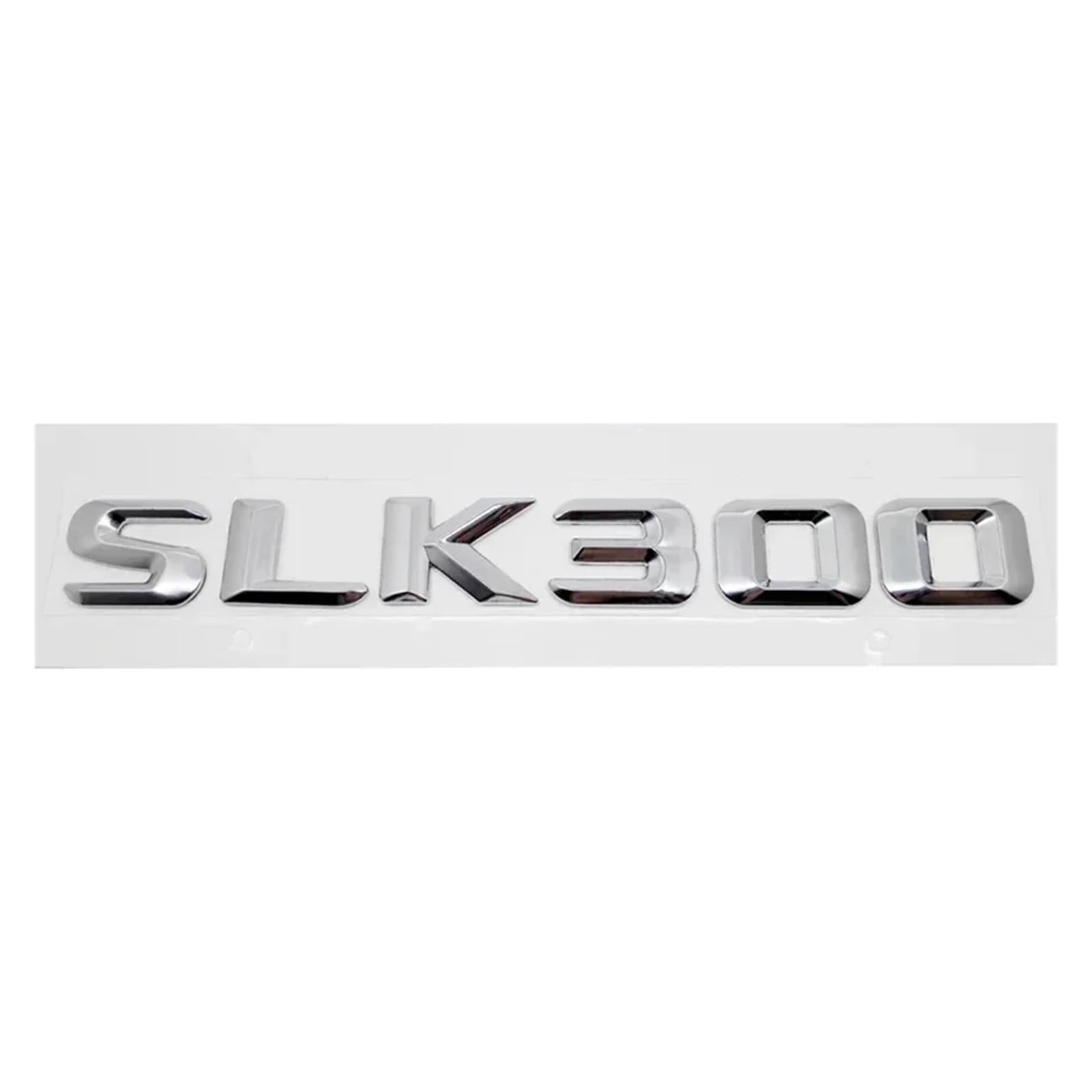 SHENGG Auto Schwanz Brief Aufkleber Hinten Stamm Abzeichen Emblem for SLK55 SLK63 SLK200 SLK230 SLK250 SLK280 SLK300 SLK320 SLK350(SLK300-Silver) von SHENGG