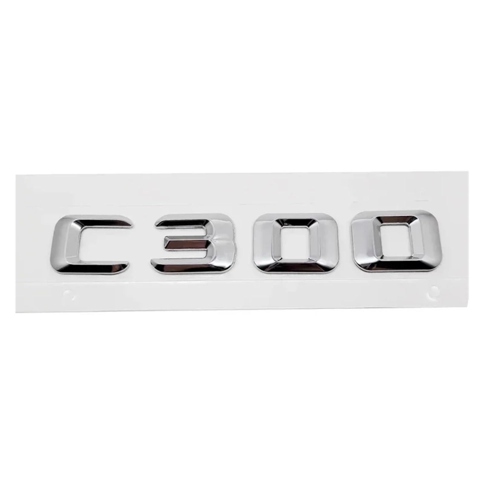 SHENGG Auto Schwanz Brief Emblem Aufkleber Hinten Stamm Abzeichen for C Klasse C240 ​​C250 C260 C280 C300 C320 C350 C400 C500(C300-Silver) von SHENGG