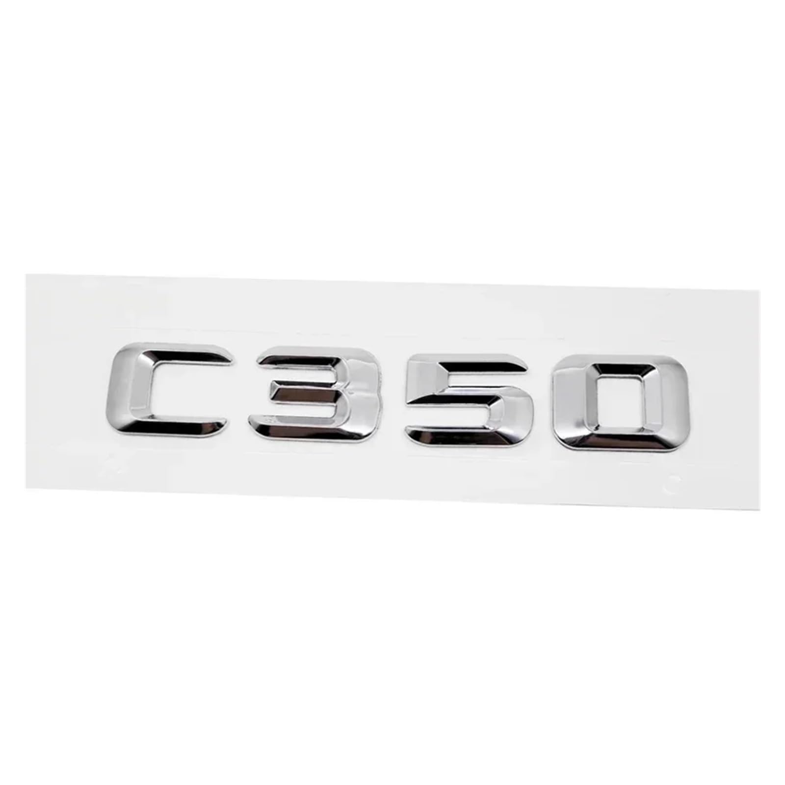 SHENGG Auto Schwanz Brief Emblem Aufkleber Hinten Stamm Abzeichen for C Klasse C240 ​​C250 C260 C280 C300 C320 C350 C400 C500(C350-Silver) von SHENGG