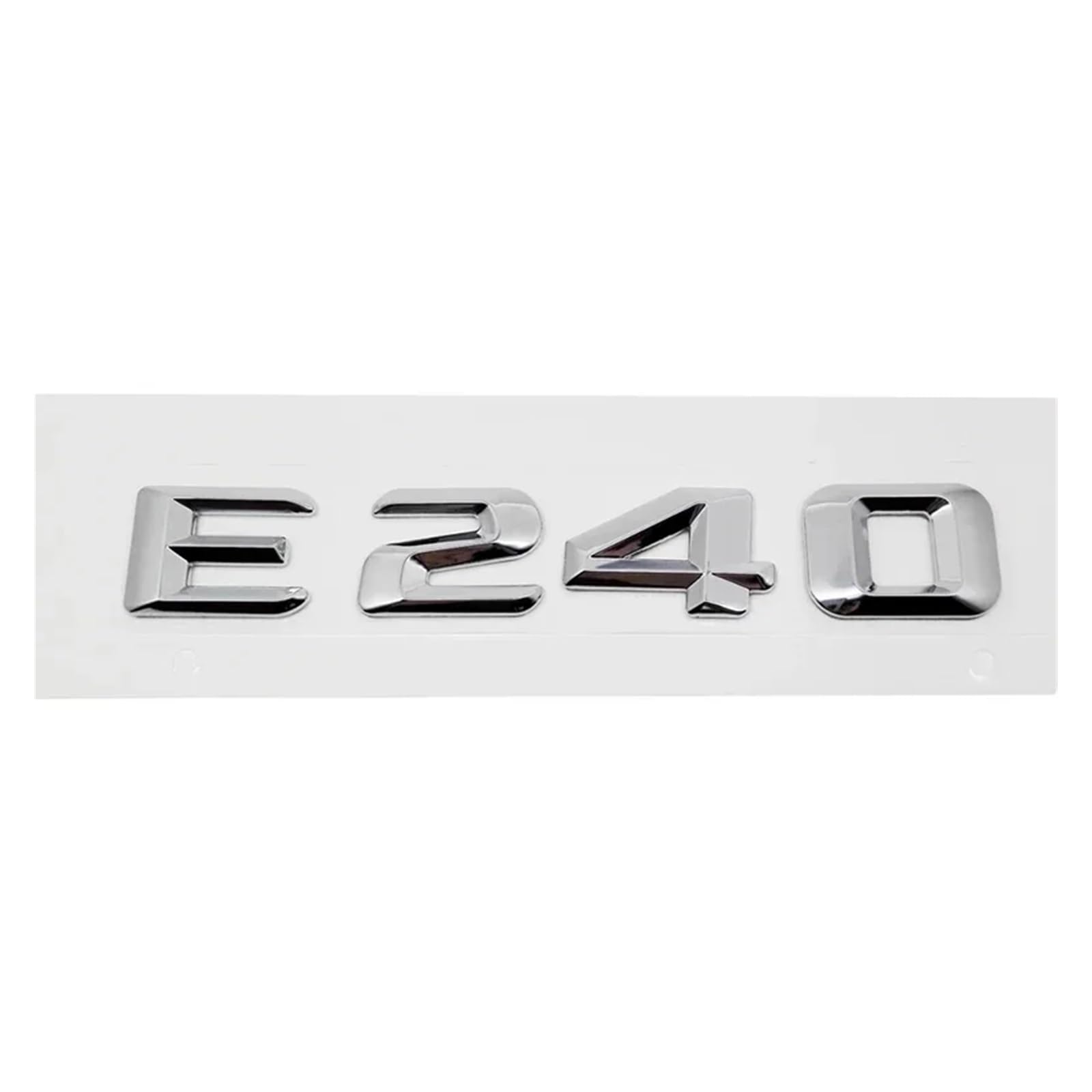 SHENGG Auto Schwanz Brief Nummer Emblem Aufkleber Hinten Stamm Abzeichen Aufkleber for E Klasse E53 E55 E63 E200 E220 E230 e240 E250 E260(E240-Silver) von SHENGG