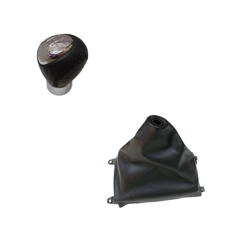 SHENGG Auto Shift Schaltknauf PU Leder Boot Gaitor for 6 2002 2003 2004 2005 2006 2007 Auto Styling Zubehör(5s knob and leather) von SHENGG