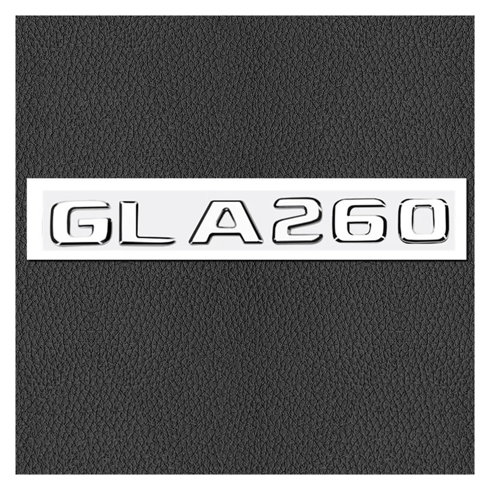 SHENGG Auto Styling Aufkleber 3D Logo Hinten Stamm Abzeichen Emblem Aufkleber for GLA35 GLA45 GLA180 GLA200 GLA220 GLA260 Dekoration(Silver-GLA260) von SHENGG