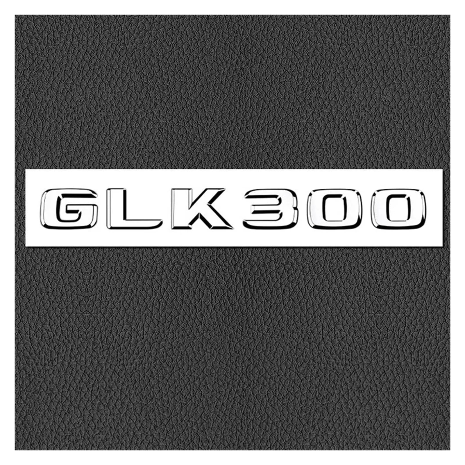 SHENGG Auto Styling Aufkleber 3D Logo Hinten Stamm Abzeichen Emblem Heckklappe Chrom for GLK200 GLK220 GLK250 GLK260 GLK300 GLK350(Silver-GLK300) von SHENGG