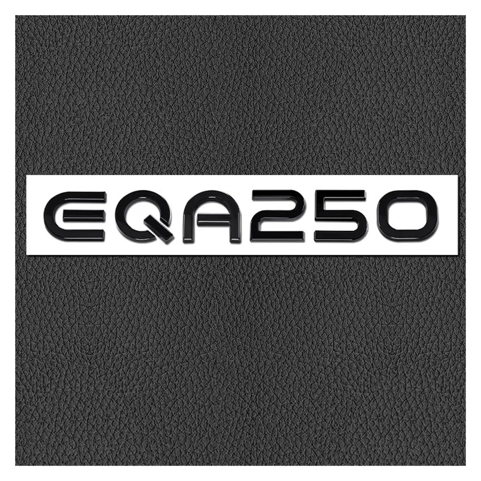 SHENGG Auto Styling Aufkleber Klebstoff 3D Worte ABS Hinten Stamm Emblem Heckklappe Aufkleber for EQA250 EQA260 EQA300 Zubehör(Black-EQA250) von SHENGG