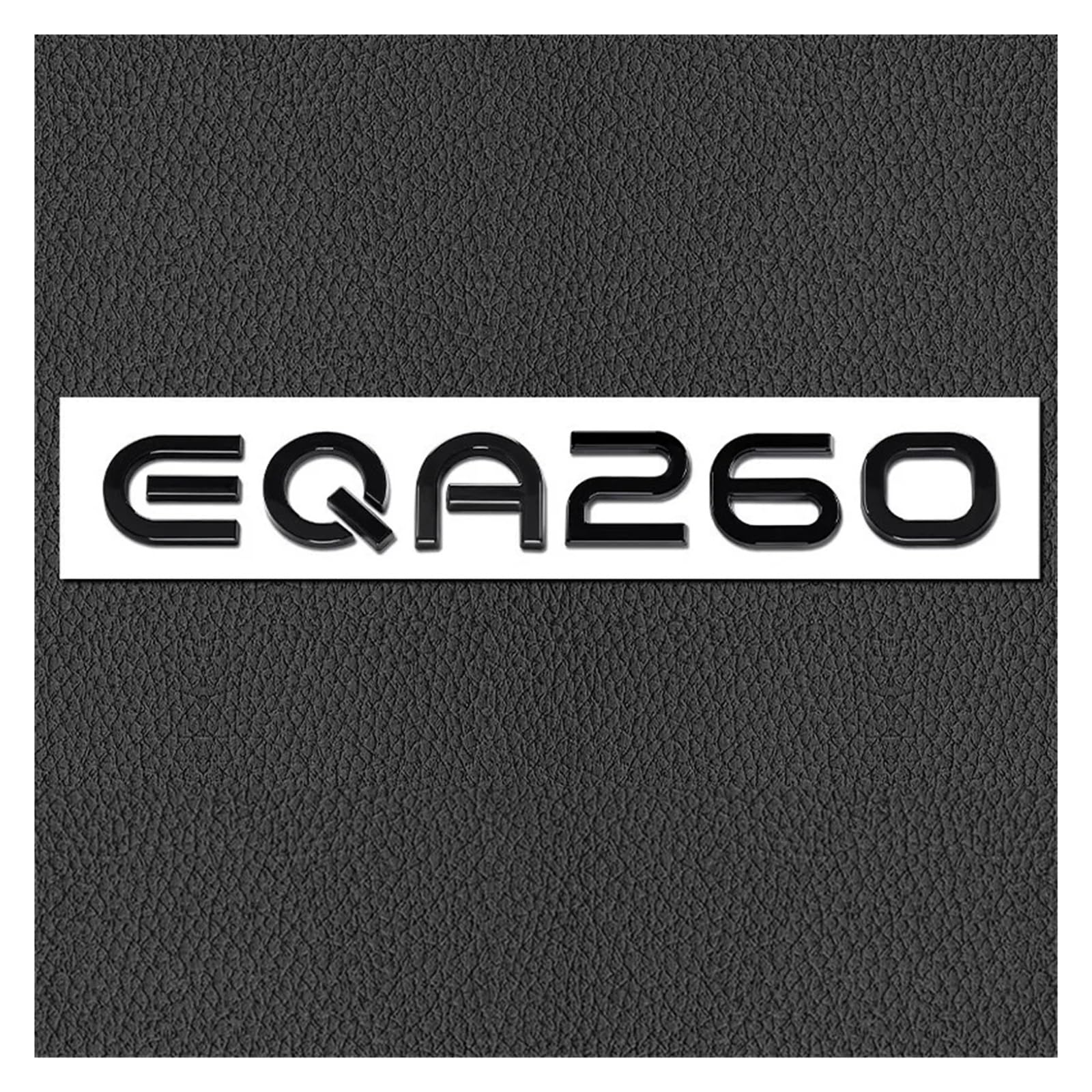 SHENGG Auto Styling Aufkleber Klebstoff 3D Worte ABS Hinten Stamm Emblem Heckklappe Aufkleber for EQA250 EQA260 EQA300 Zubehör(Black-EQA260) von SHENGG