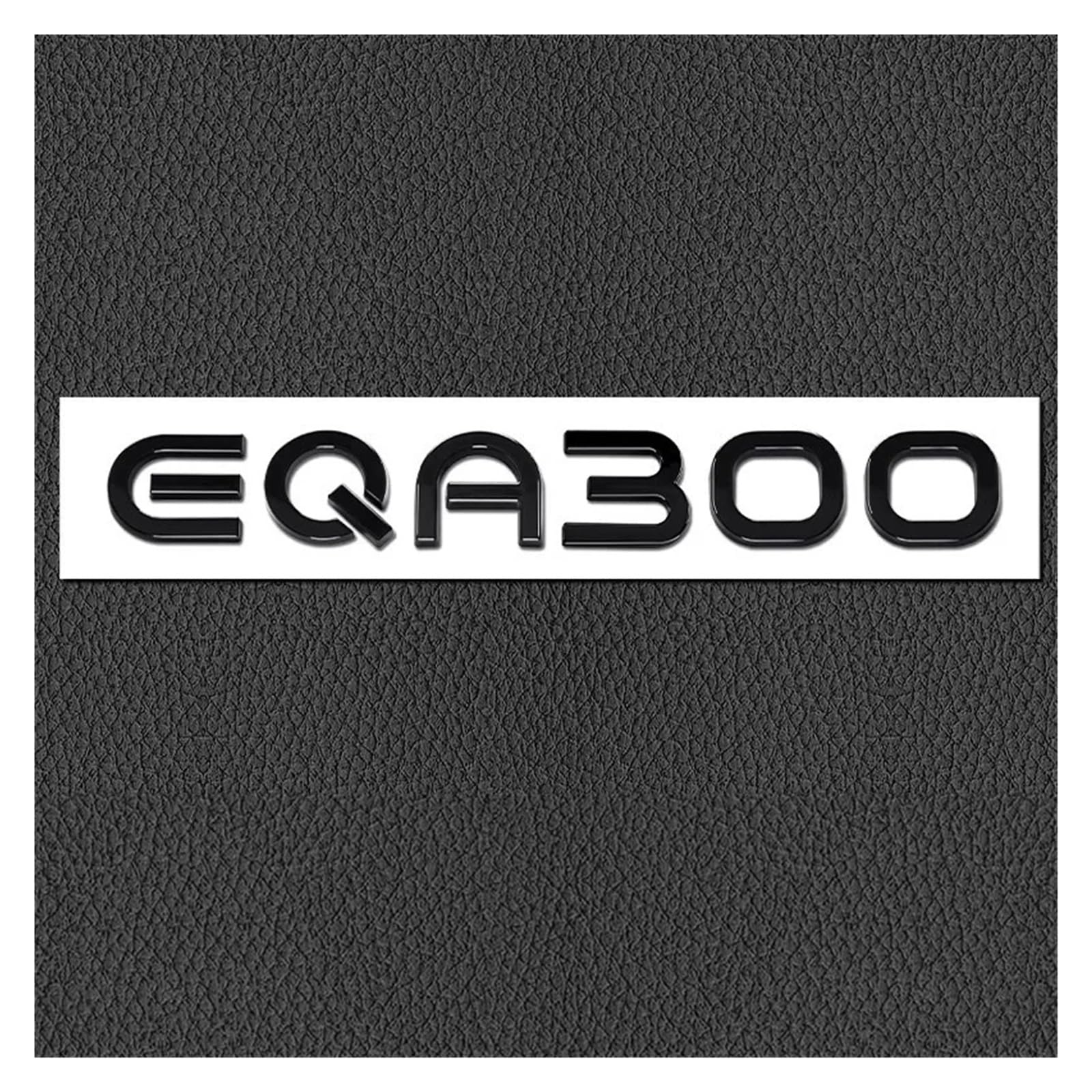 SHENGG Auto Styling Aufkleber Klebstoff 3D Worte ABS Hinten Stamm Emblem Heckklappe Aufkleber for EQA250 EQA260 EQA300 Zubehör(Black-EQA300) von SHENGG