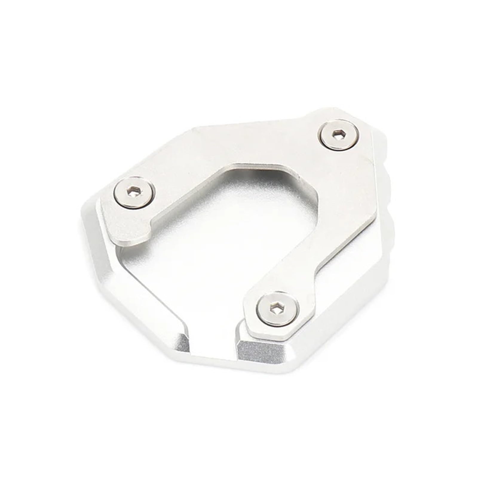 SHENGG CNC-Motorrad for 800MT 800 Mt 2021 2022 Kickstand Fußseitenständer Vergrößern Pad Stützplatte(Silver) von SHENGG