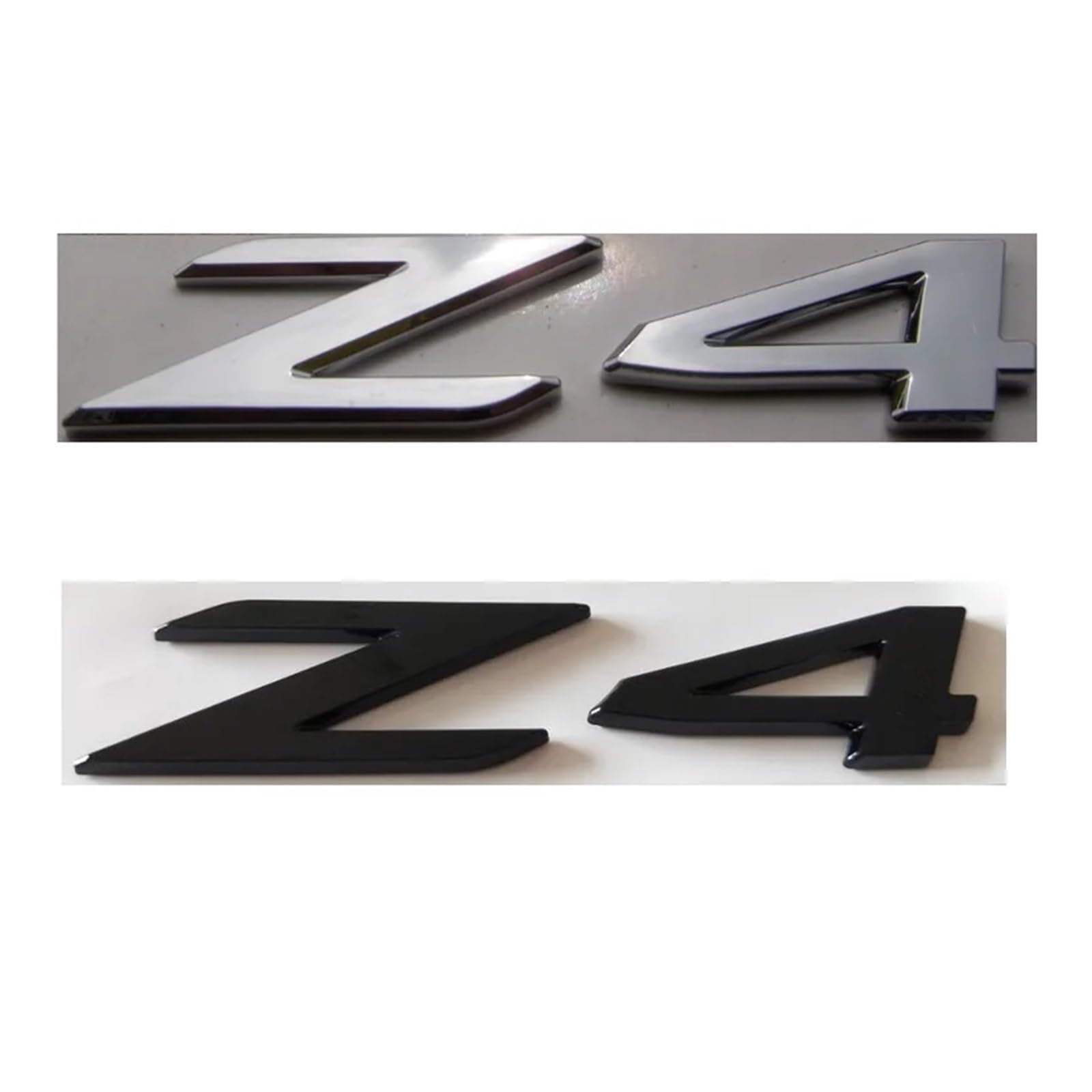 SHENGG Chrome Gloss Black Letters Trunk Emblems Z 4 Nummernabzeichen for Z4(Chrome) von SHENGG