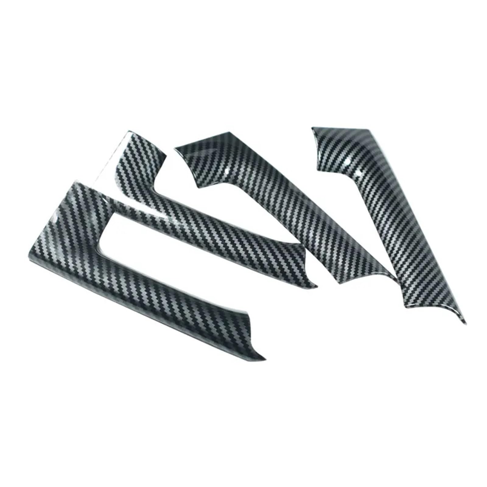 SHENGG For MK6 2010 2011 2012 2013 ABS Carbon Fiber Texture 4 stücke Innen Tür Armlehne Griff Abdeckung Schutz Trim von SHENGG