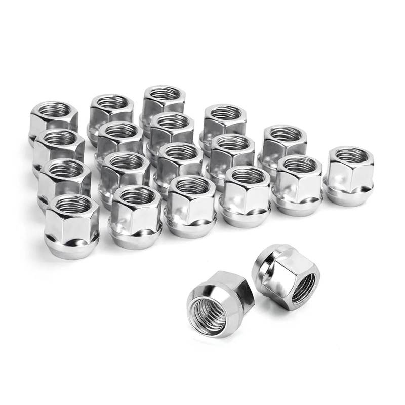 SHENGG Höhe 21 mm M14x1,5 Radmuttern(Sliver 20pcs) von SHENGG