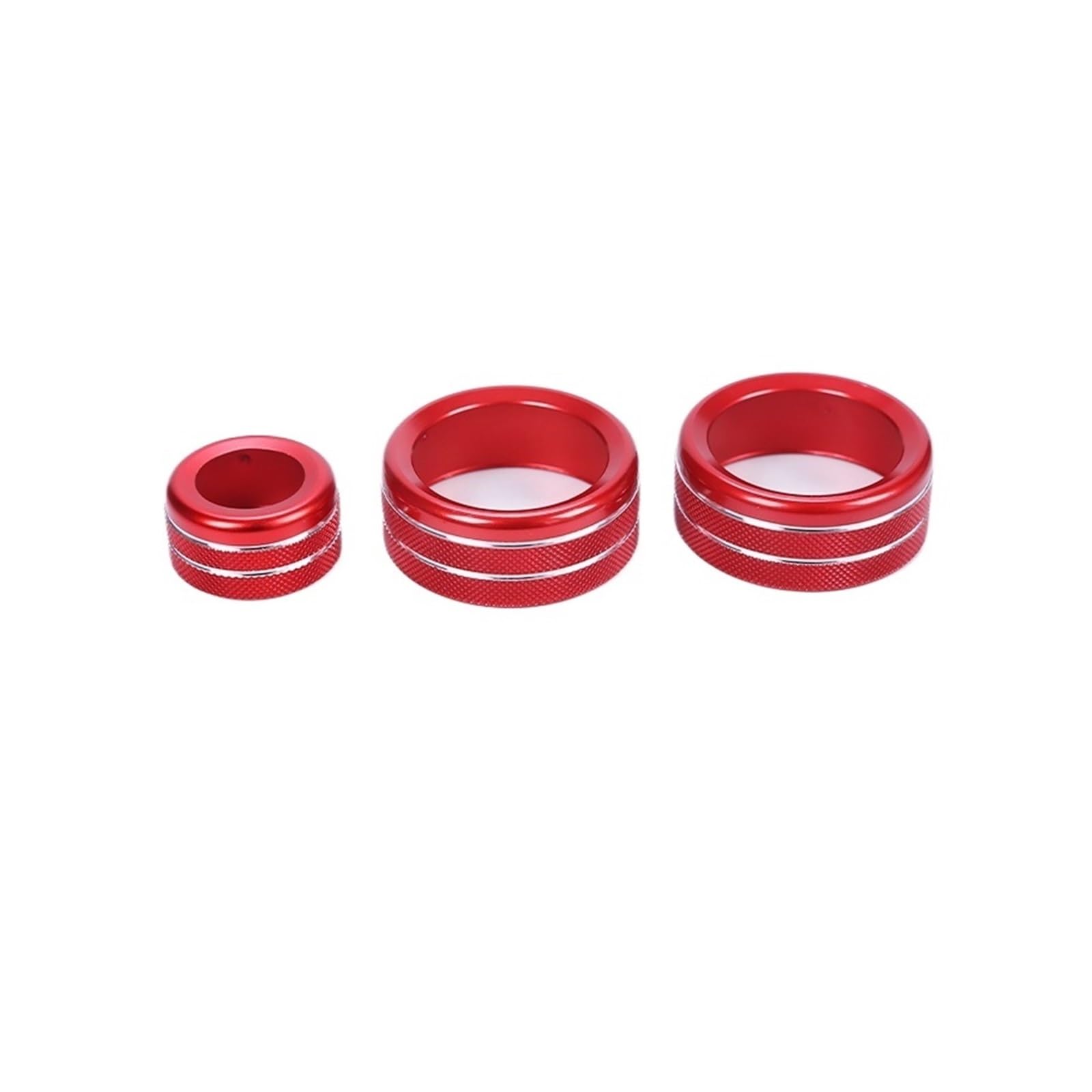 SHENGG Lautstärke Audio Klimaanlage Knopf Zierring Abdeckung Trim for 1 2 3 4 Serie F30 F34 F46 GT X1 F47 F48 Zubehör(Red) von SHENGG