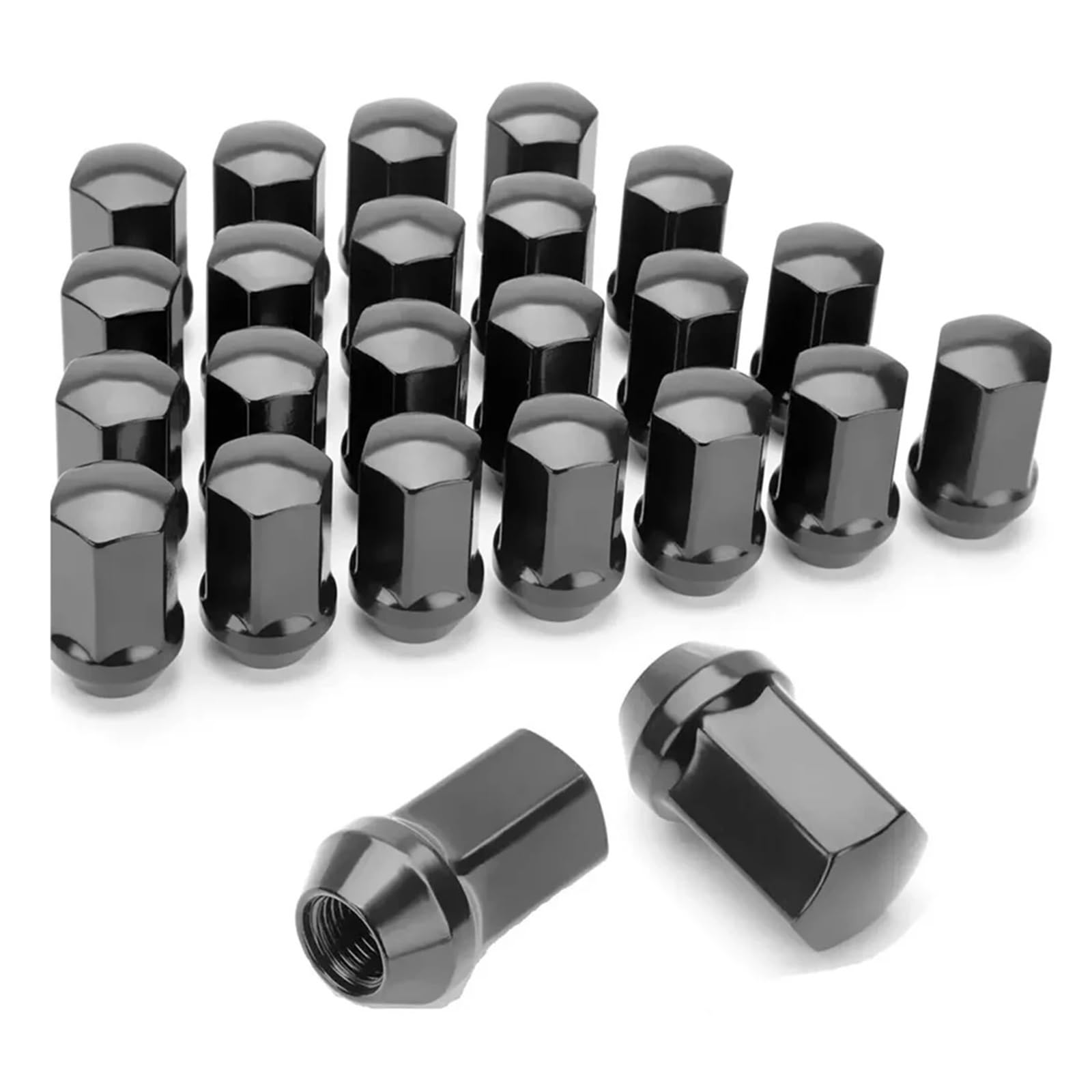 SHENGG M14x1,5 Radmuttern 24 Stück, 14x1,5 Radmuttern im OEM-Werksstil, 1,77 Zoll, 45 mm Länge, 7/8 Zoll 22 mm Sechskant, geschlossenes Ende, großer Eichelsitz von SHENGG