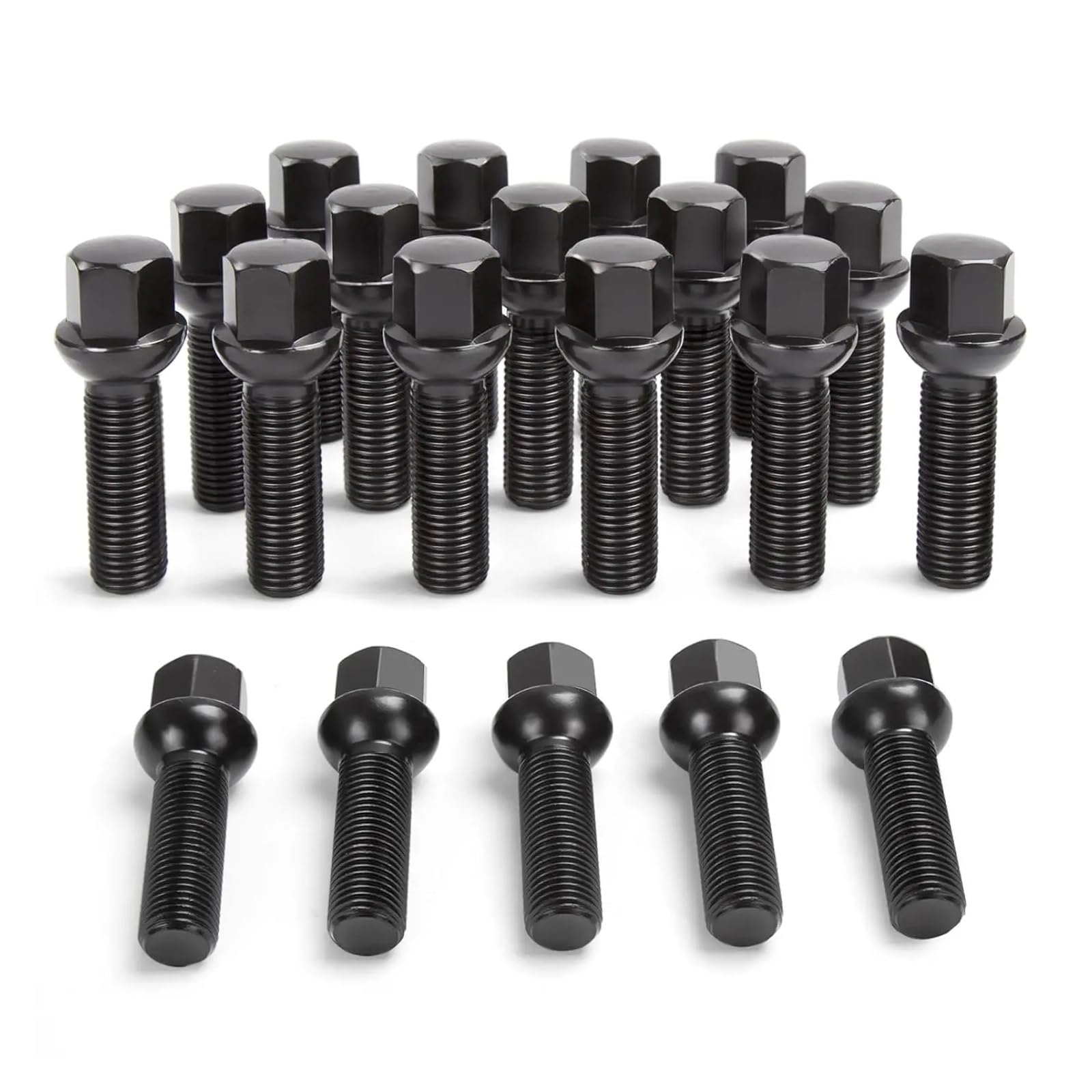 SHENGG M14x1,5 Verlängerte Radschrauben 40mm/45 Schaftlänge Kugelkopf Radschrauben(Shank 40mm 10pcs) von SHENGG